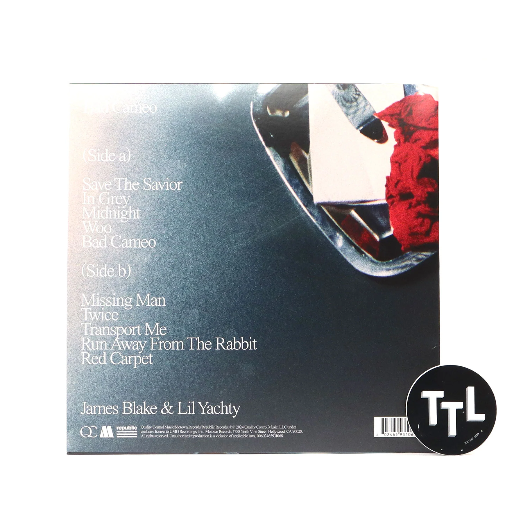 James Blake & Lil Yachty: Bad Cameo (Indie Exclusive Colored Vinyl) Vinyl LP - Image 3