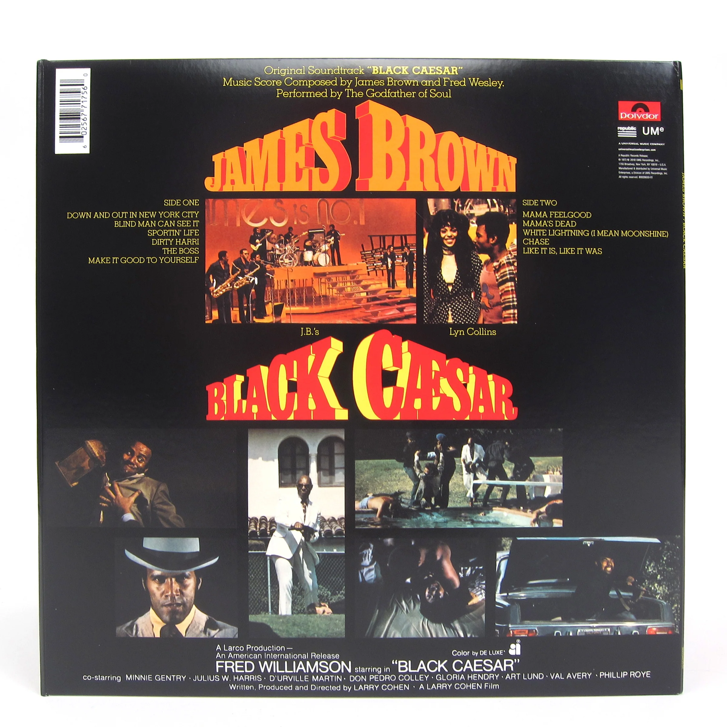 James Brown: Black Caesar Soundtrack Vinyl LP - Image 3