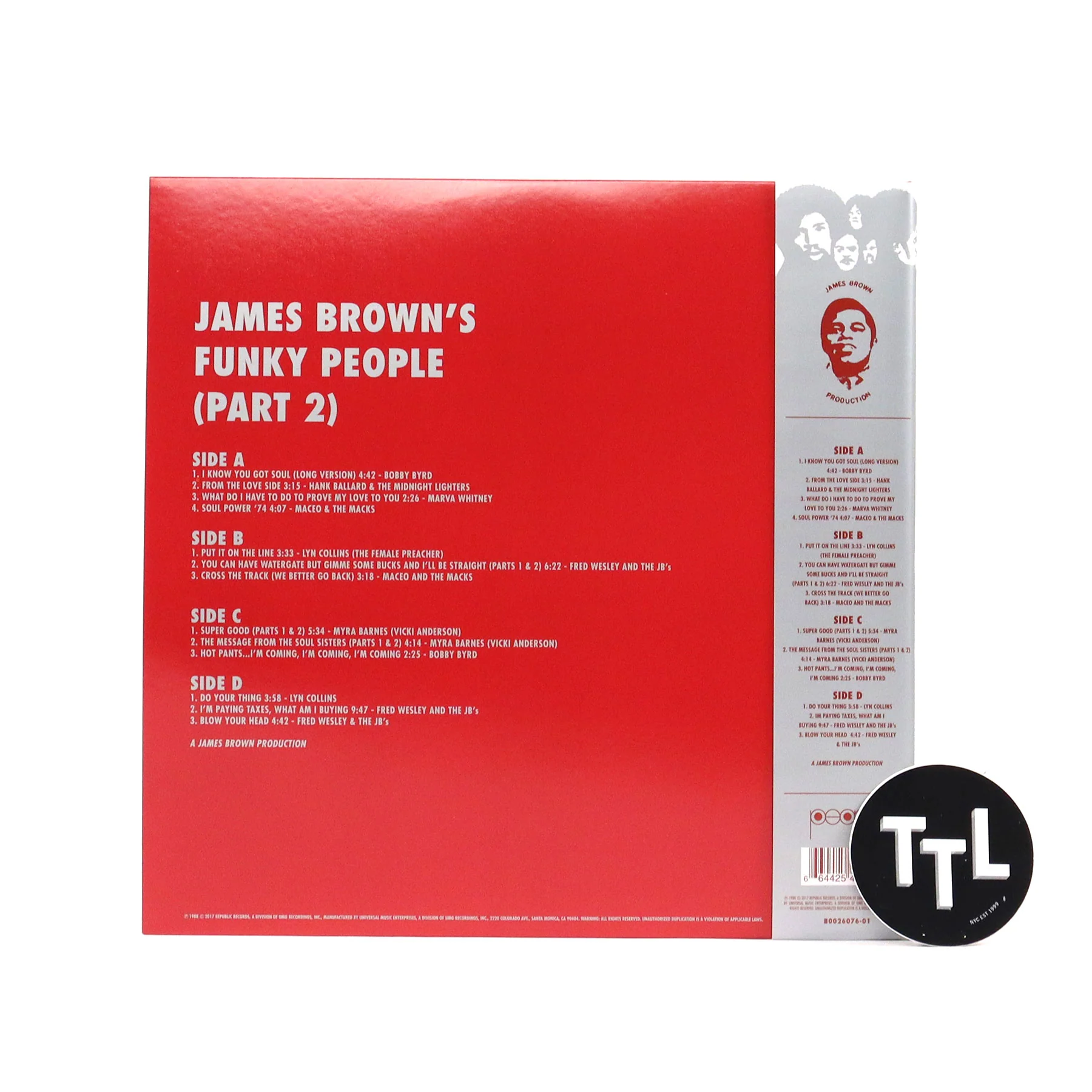 James Brown: James Brown's Funky People Part 2 Vinyl 2LP - Image 3