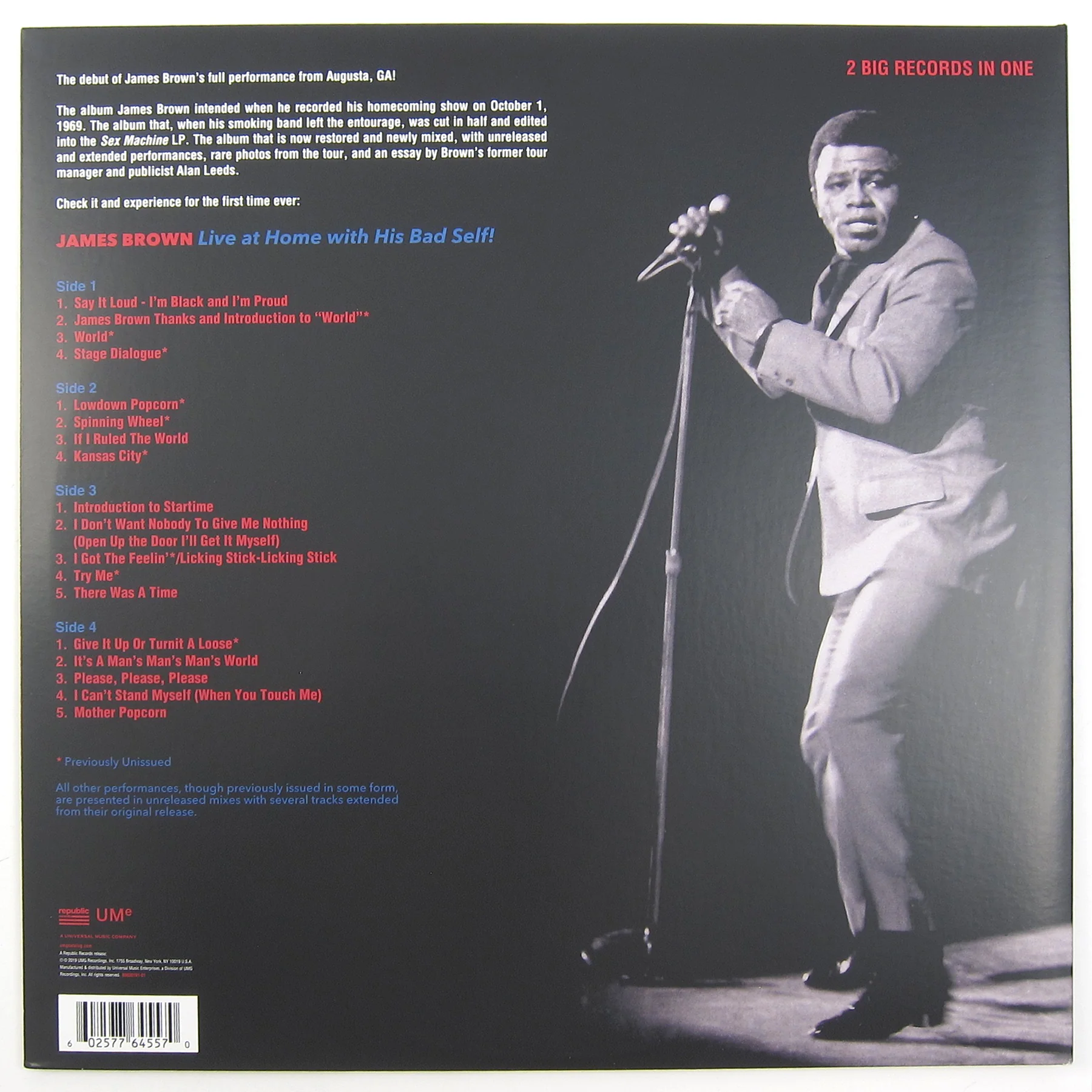 James Brown: Live At Home With His Bad Self Vinyl 2LP - Image 3