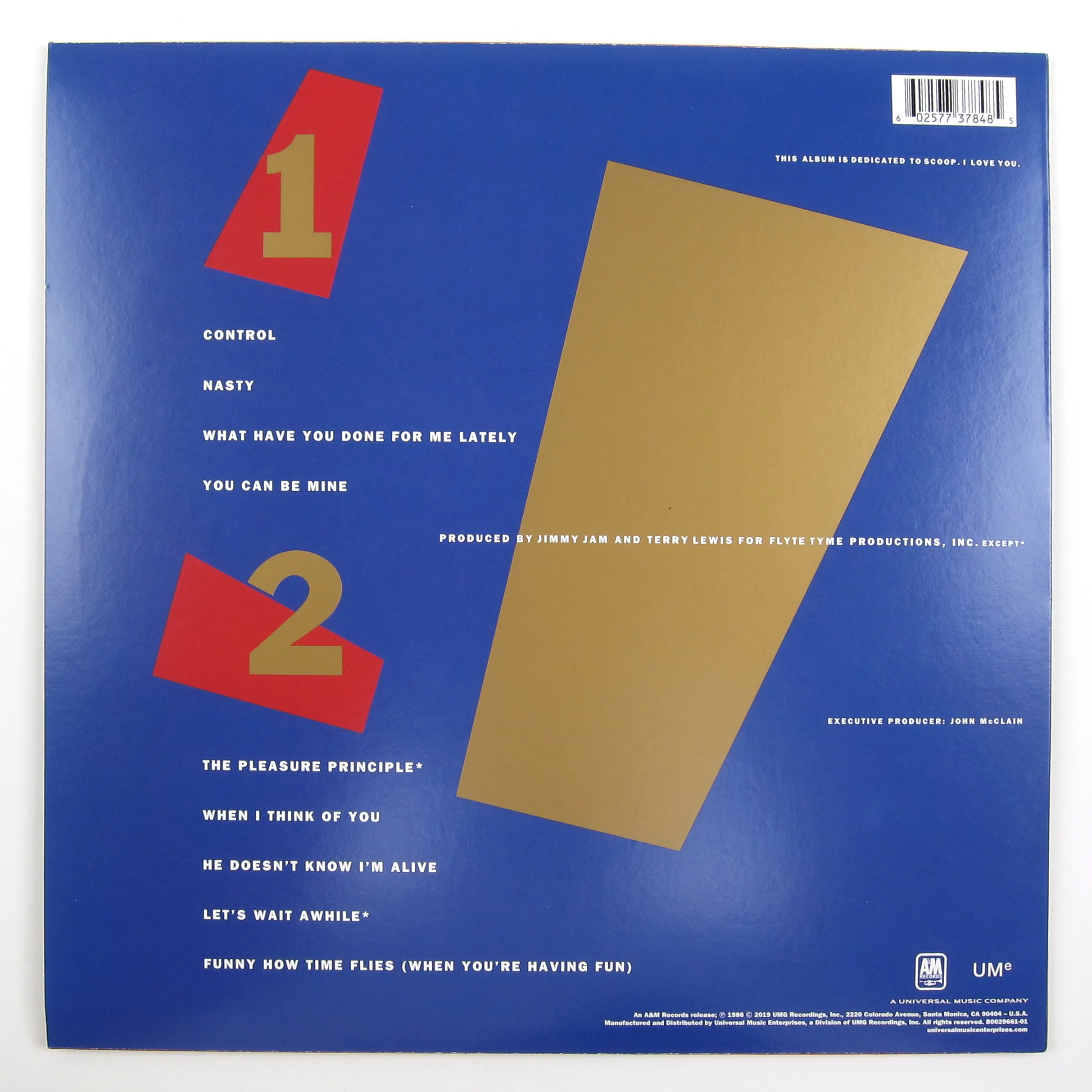 Janet Jackson: Control Vinyl LP - Image 3