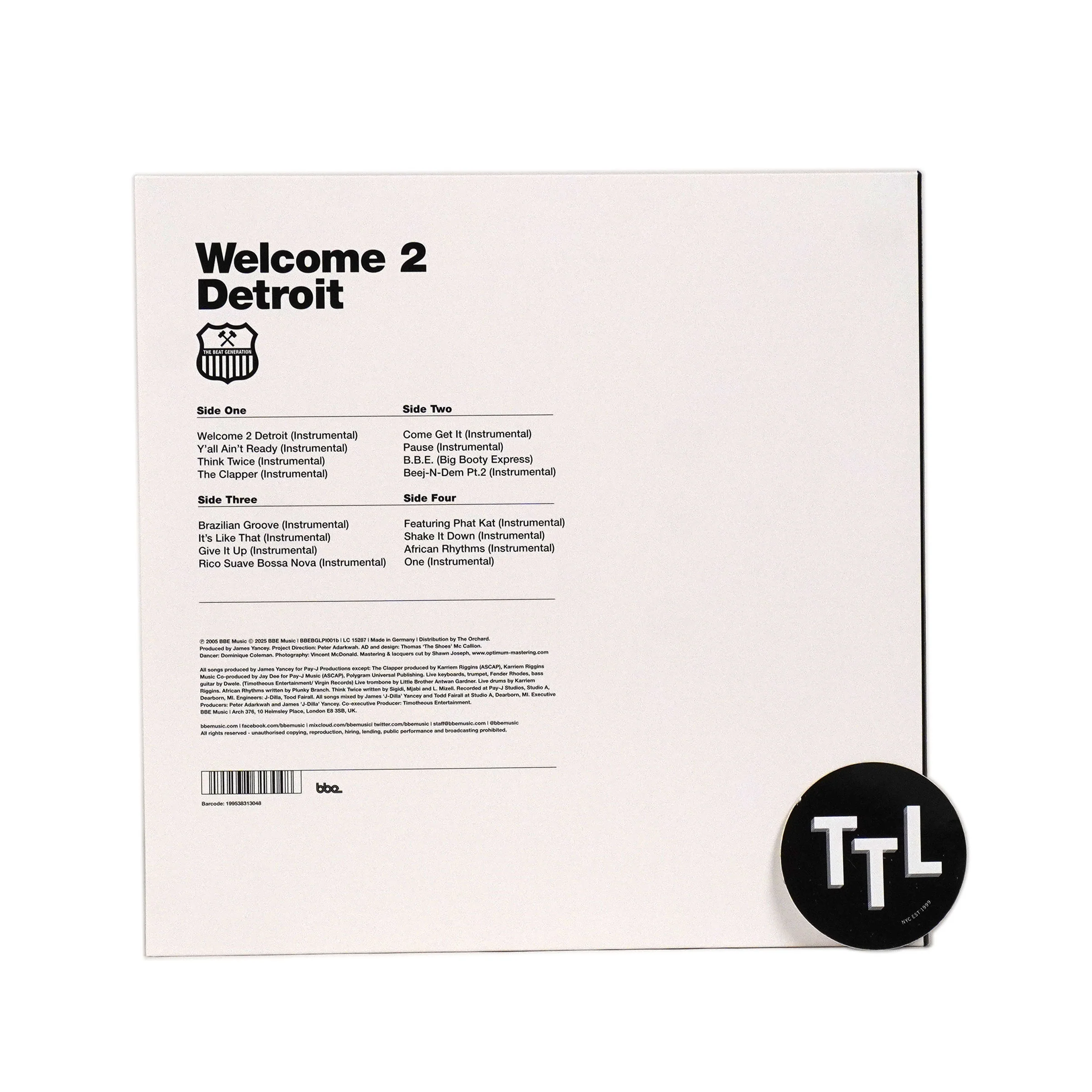 J Dilla: Welcome 2 Detroit Instrumental - Special Edition Vinyl 2LP - Image 3