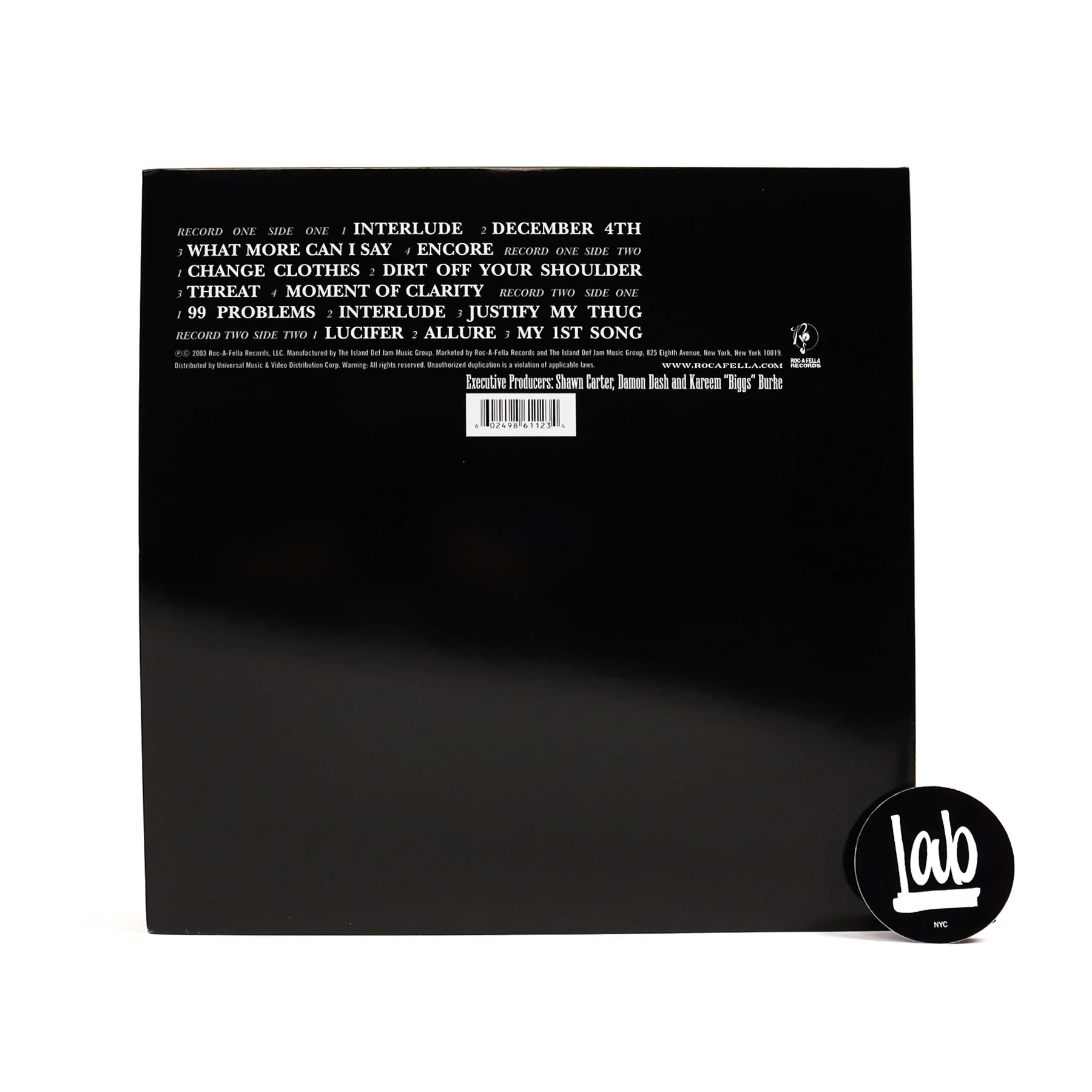 Jay-Z: The Black Album Vinyl 2LP - Image 3
