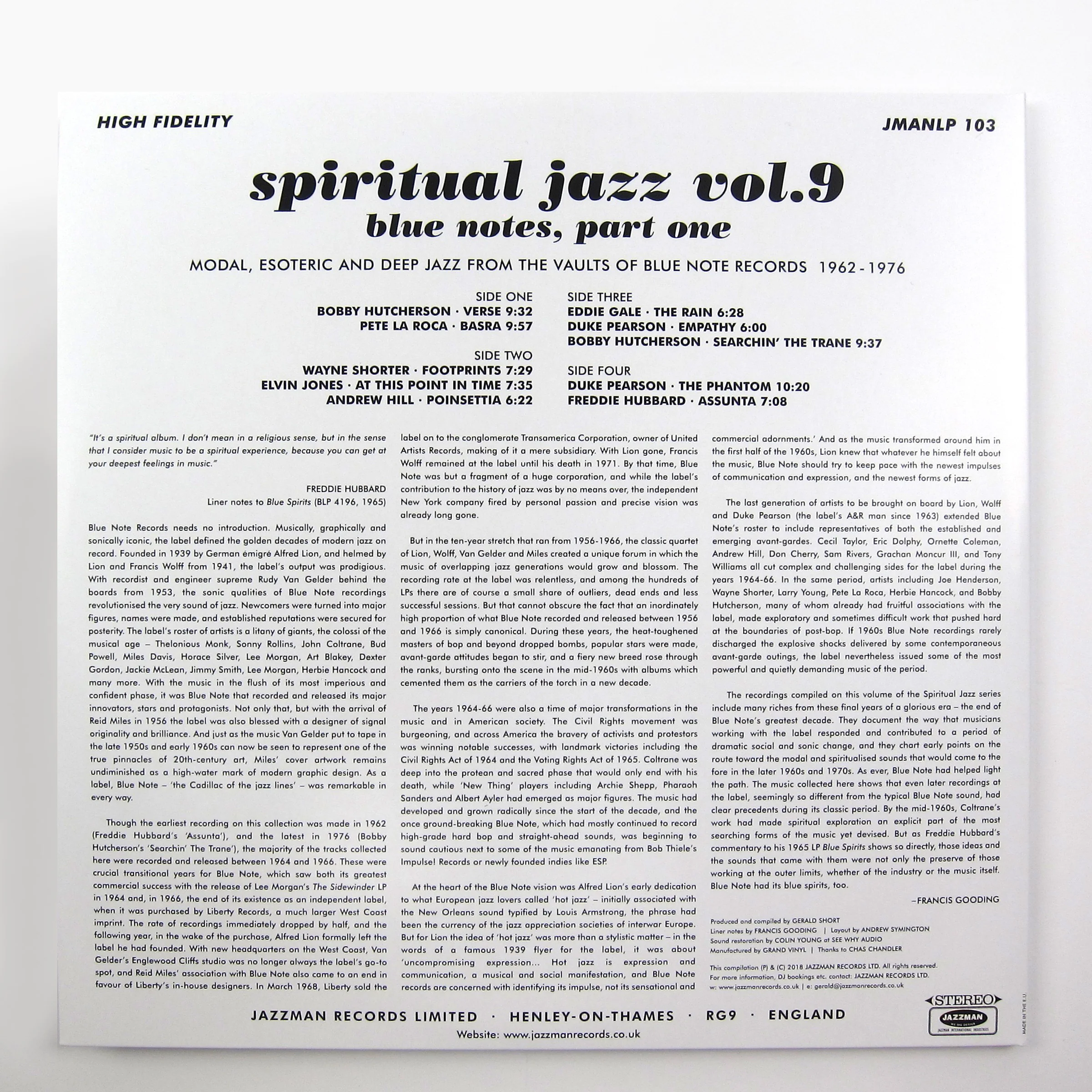 Jazzman: Spiritual Jazz Vol.9 - Blue Notes Part One Vinyl 2LP - Image 3