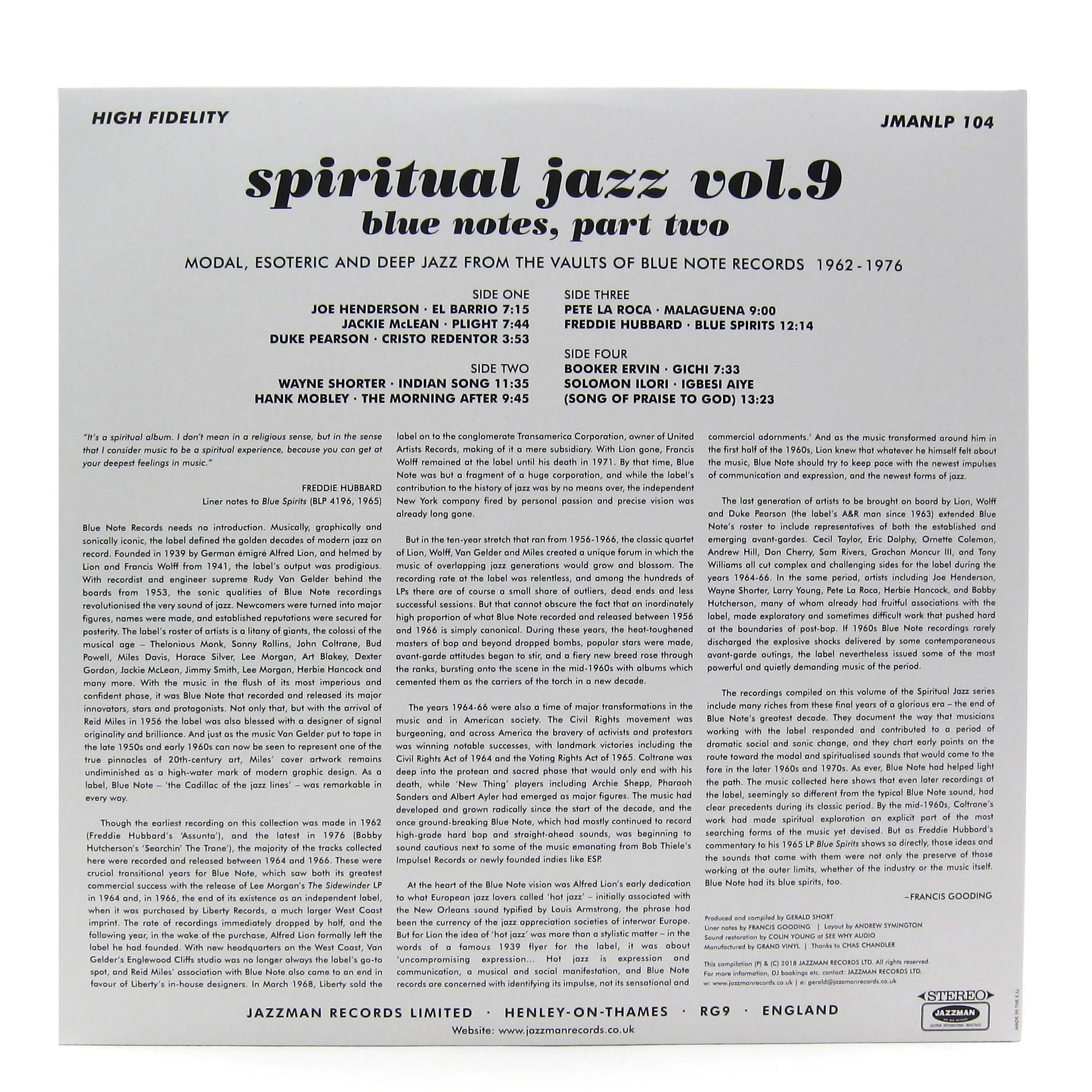 Jazzman: Spiritual Jazz Vol.9 - Blue Notes Part Two Vinyl 2LP - Image 3