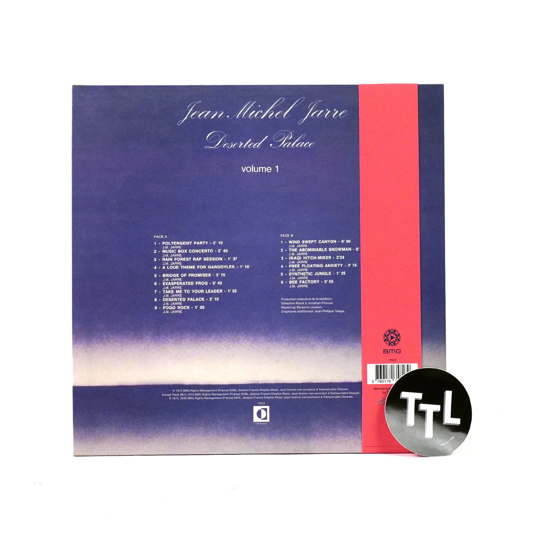 Jean-Michel Jarre: Deserted Palace Vinyl LP - Image 2