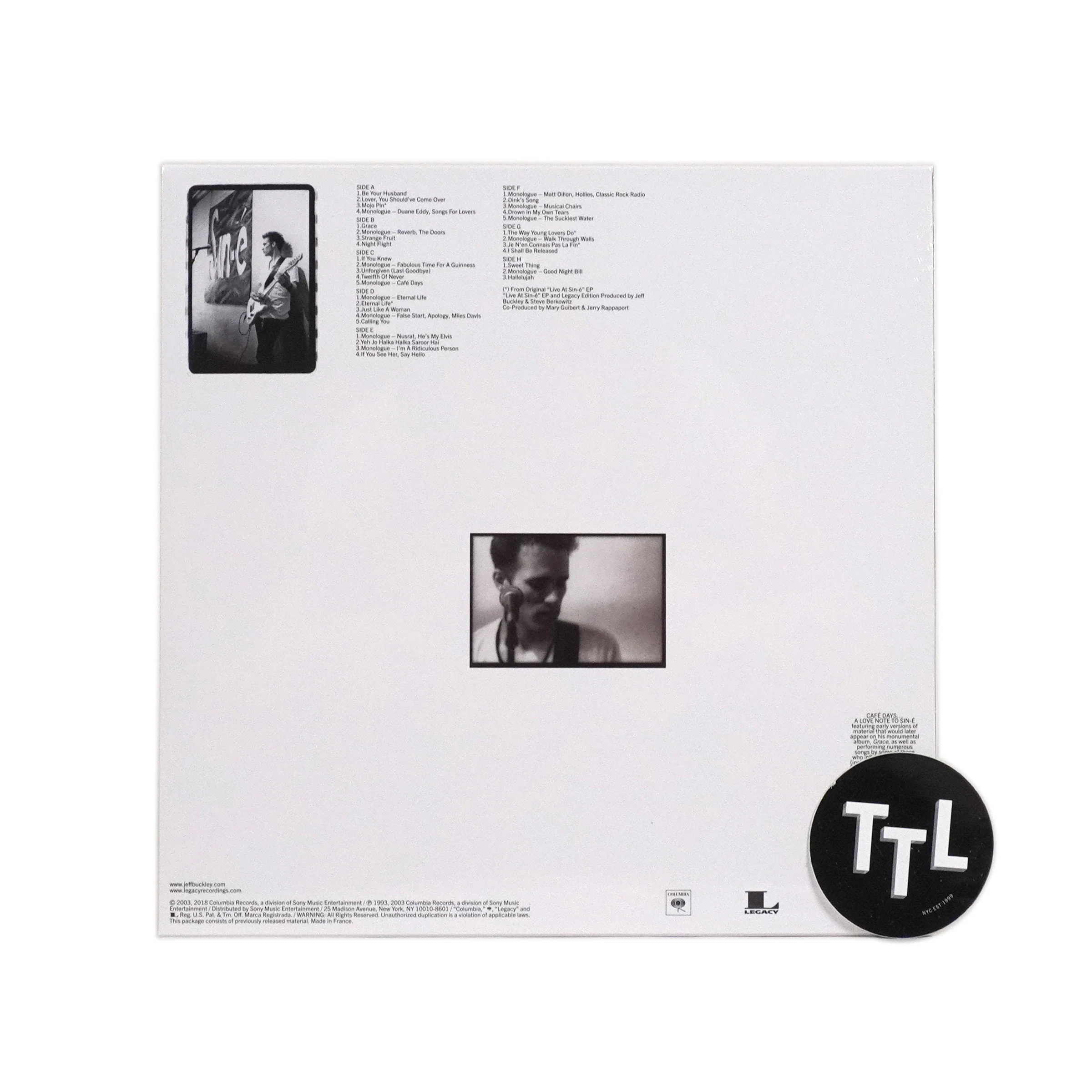 Jeff Buckley: Live At Sin-e Vinyl 4LP Boxset - Image 4