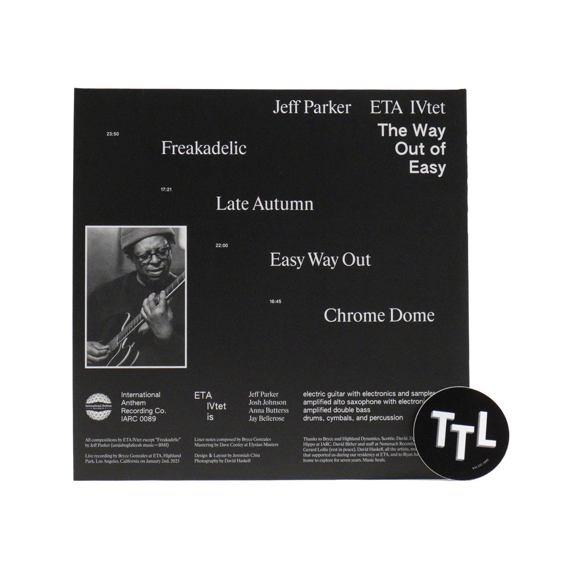 Jeff Parker & ETA IVtet: The Way Out Of Easy Vinyl 2LP - Image 3