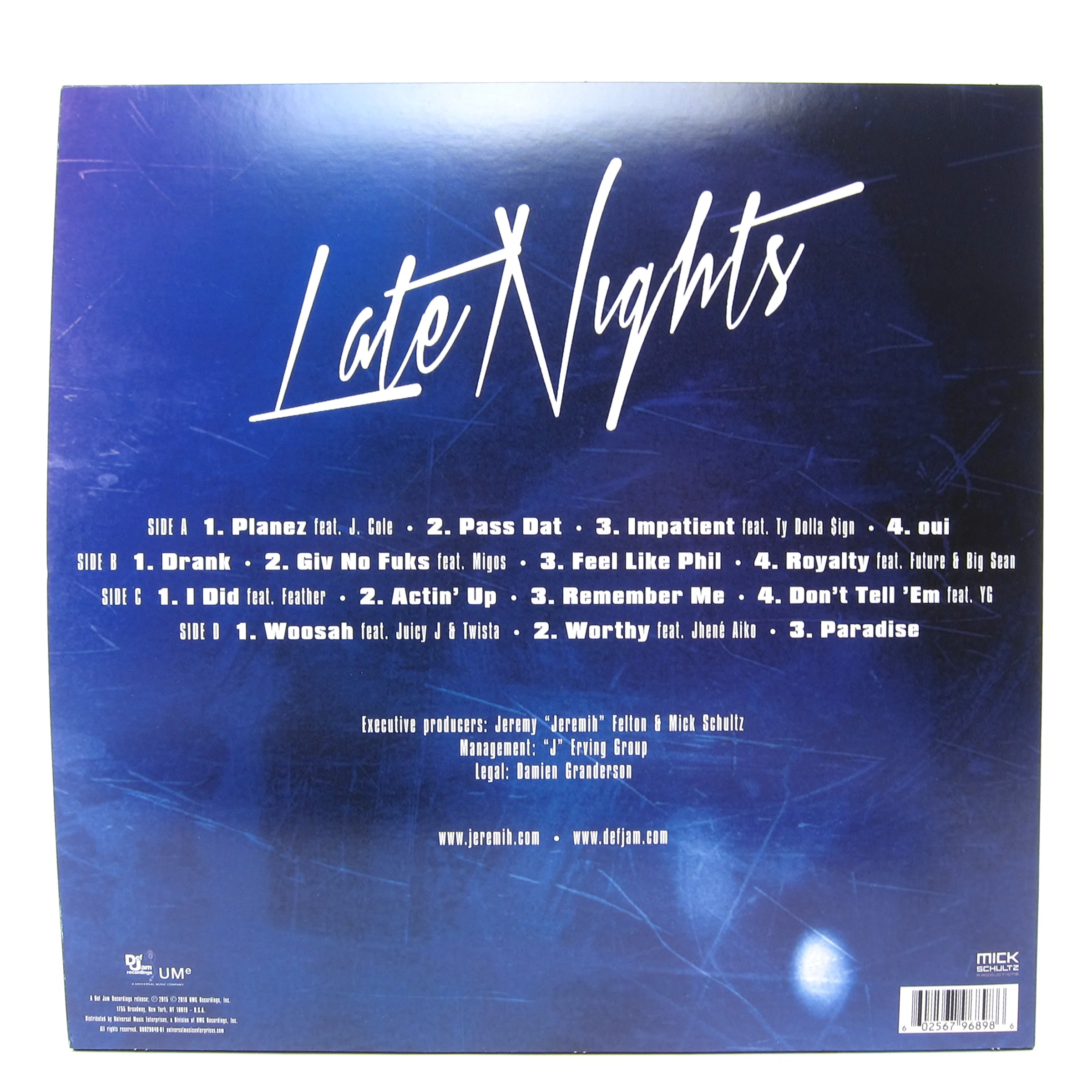 Jeremih: Late Nights Vinyl 2LP - Image 3
