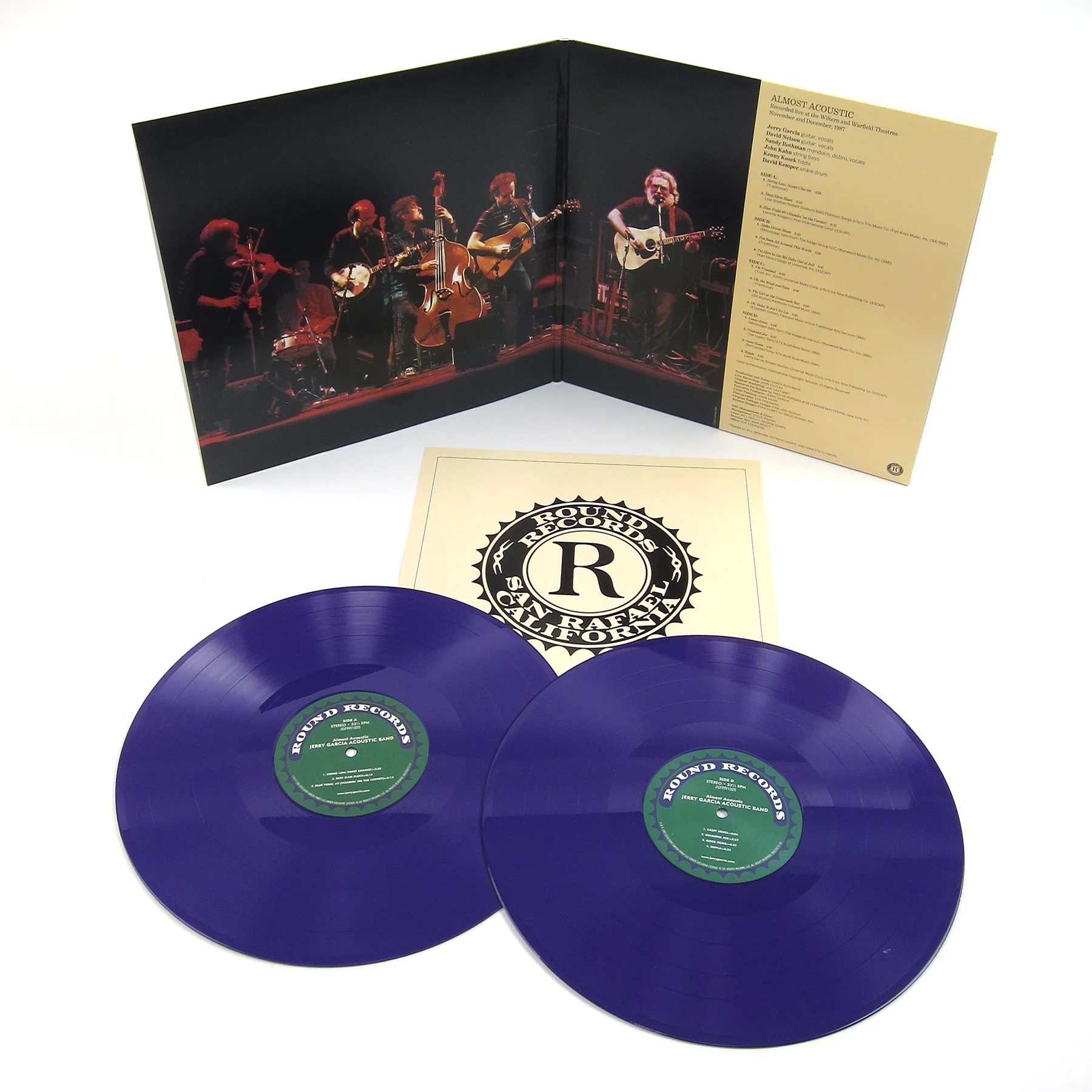 Jerry Garcia Acoustic Band: Almost Acoustic (180g, Purple Colored Vinyl) Vinyl 2LP - Image 2