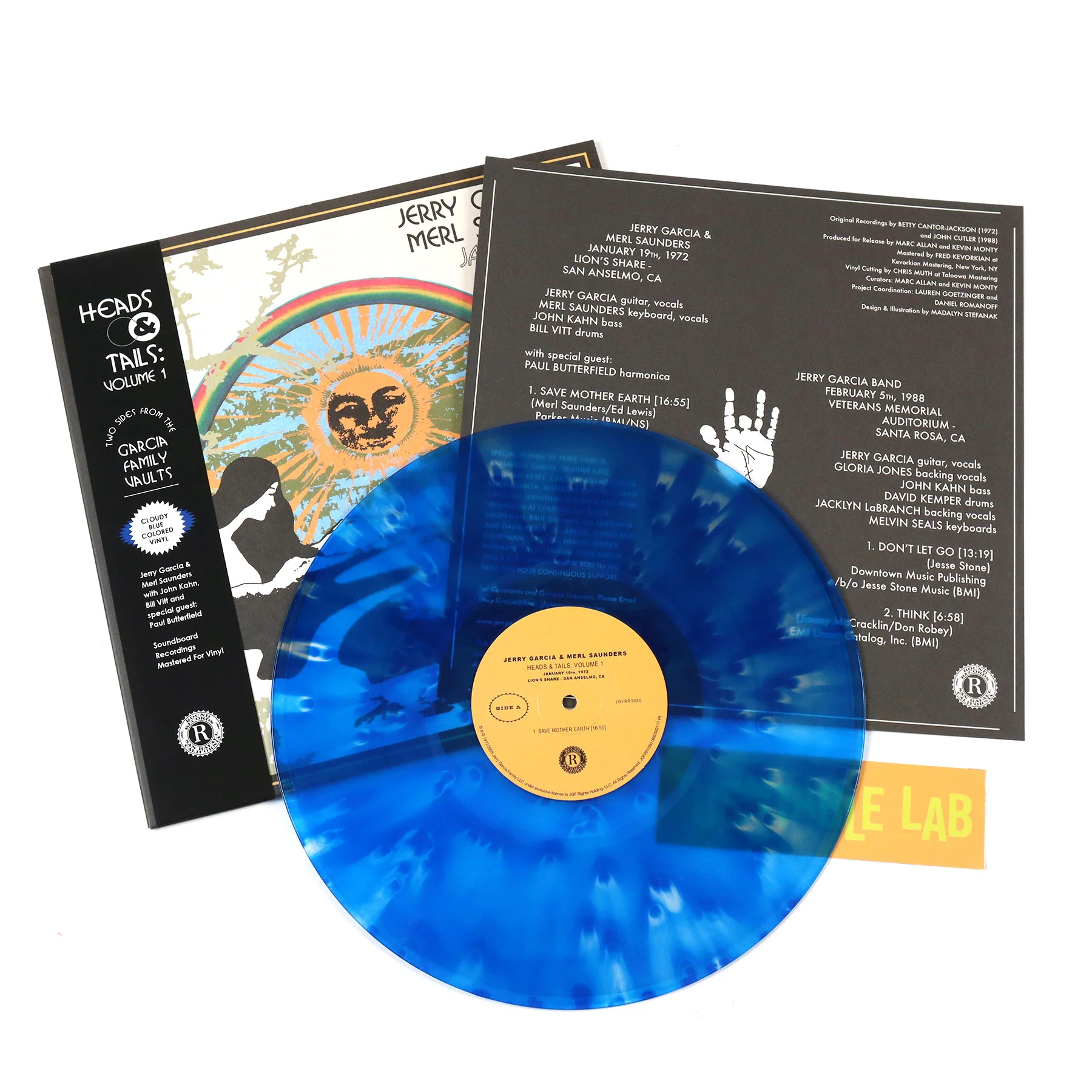 Jerry Garcia: Heads & Tails Vol.1 (Colored Vinyl) Vinyl LP - Image 2