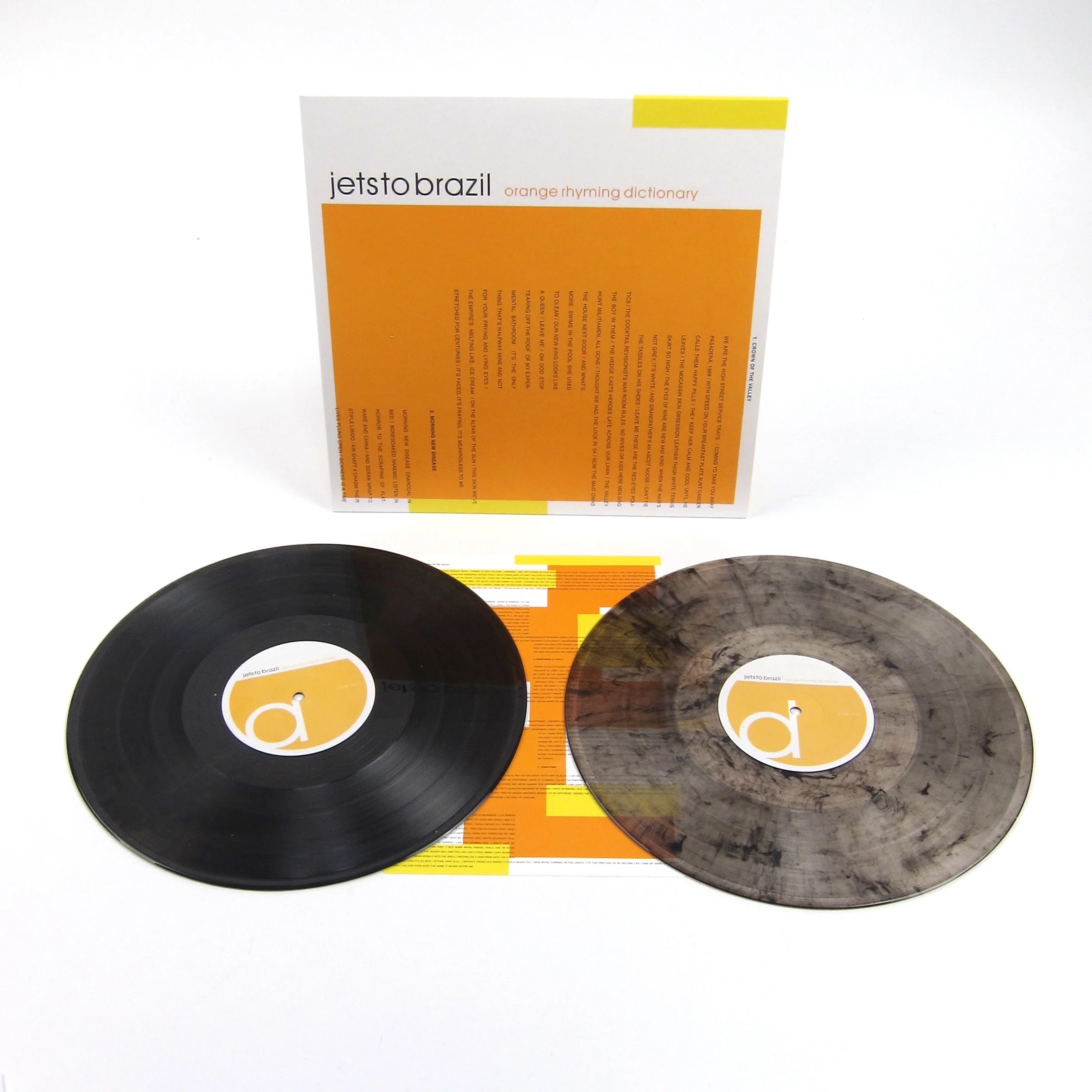 Jets To Brazil: Orange Rhyming Dictionary (Clear / Black Colored Vinyl) Vinyl 2LP - Image 2
