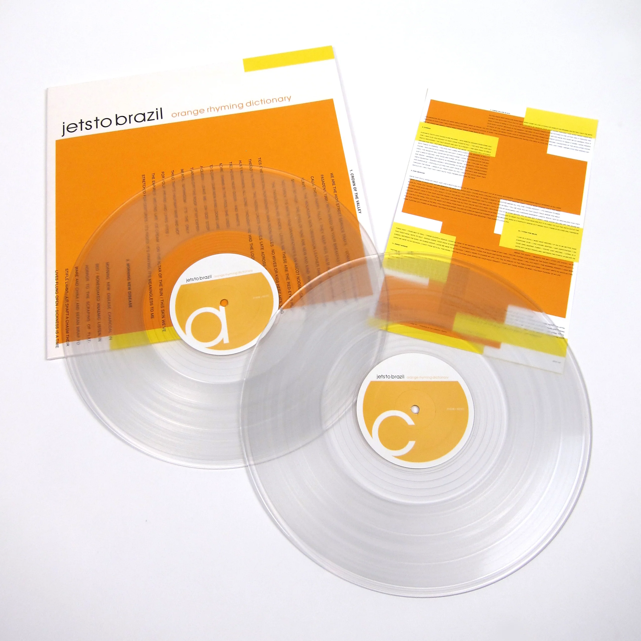 Jets To Brazil: Orange Rhyming Dictionary (Colored Vinyl) Vinyl 2LP - Image 2