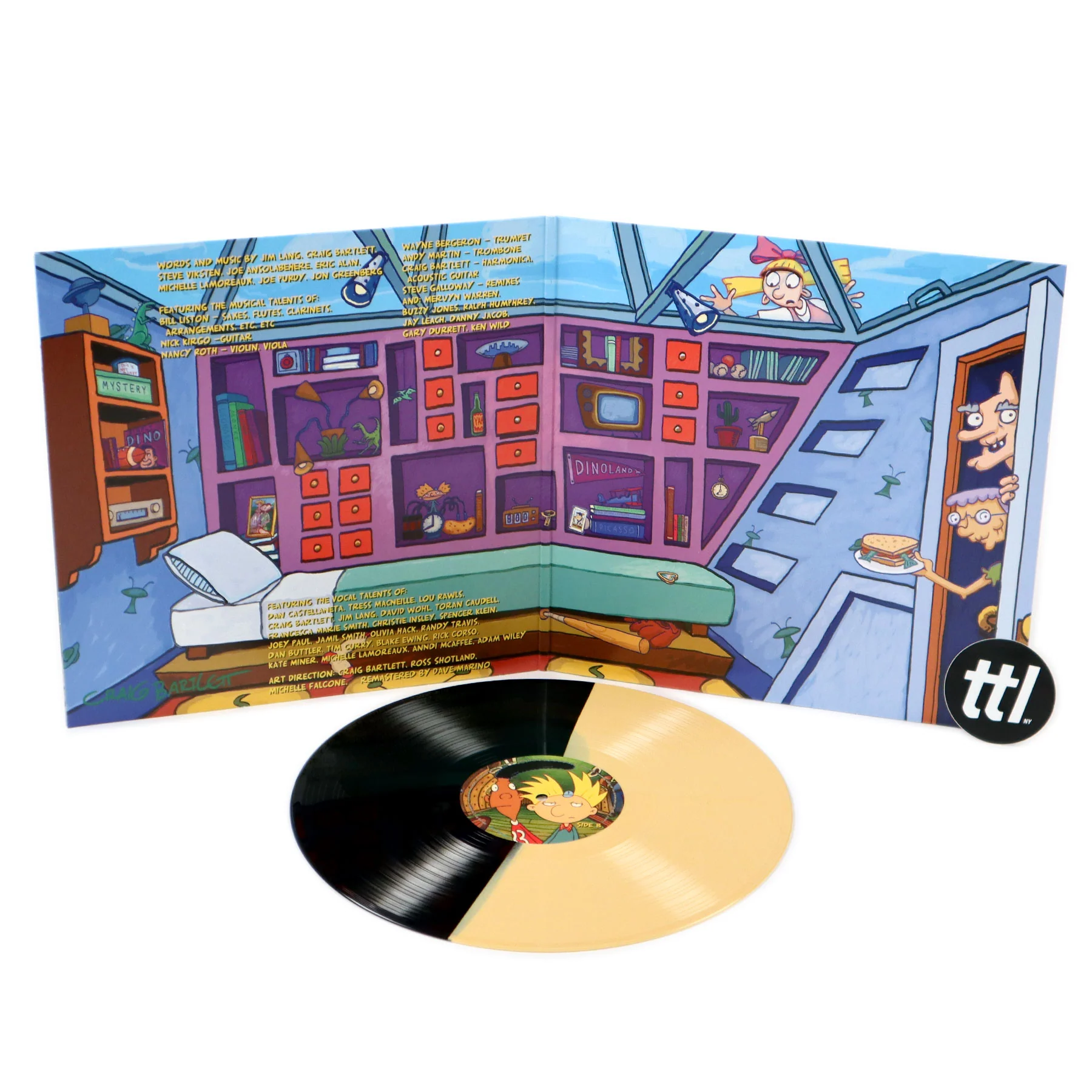 Jim Lang: Hey Arnold! The Music Vol.1 (Yellow & Black Colored Vinyl) Vinyl LP - Image 2