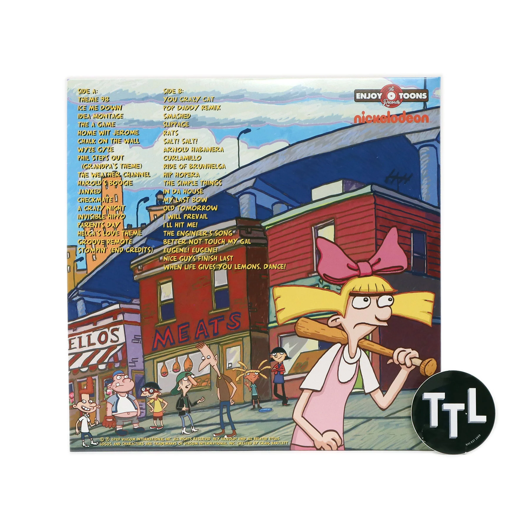 Jim Lang: Hey Arnold! The Music Vol.1 (Yellow & Black Colored Vinyl) Vinyl LP - Image 3