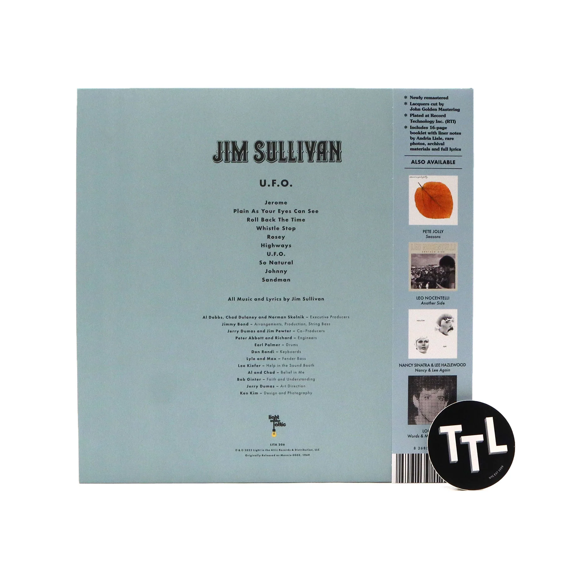 Jim Sullivan: U.F.O. (Blue Splatter Colored Vinyl) Vinyl LP - Image 3