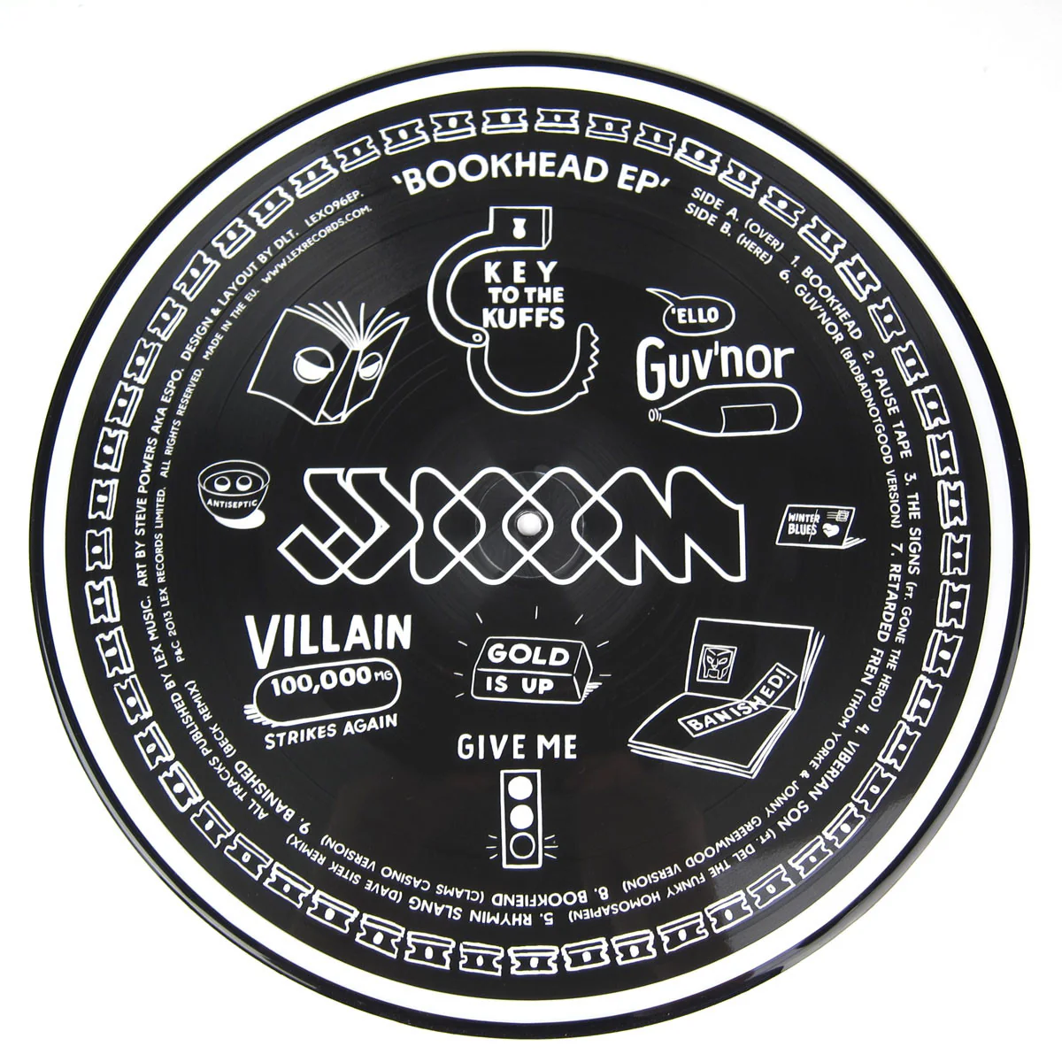 JJ Doom: Bookhead EP (Picture Disc, Free MP3) Vinyl LP - Image 3