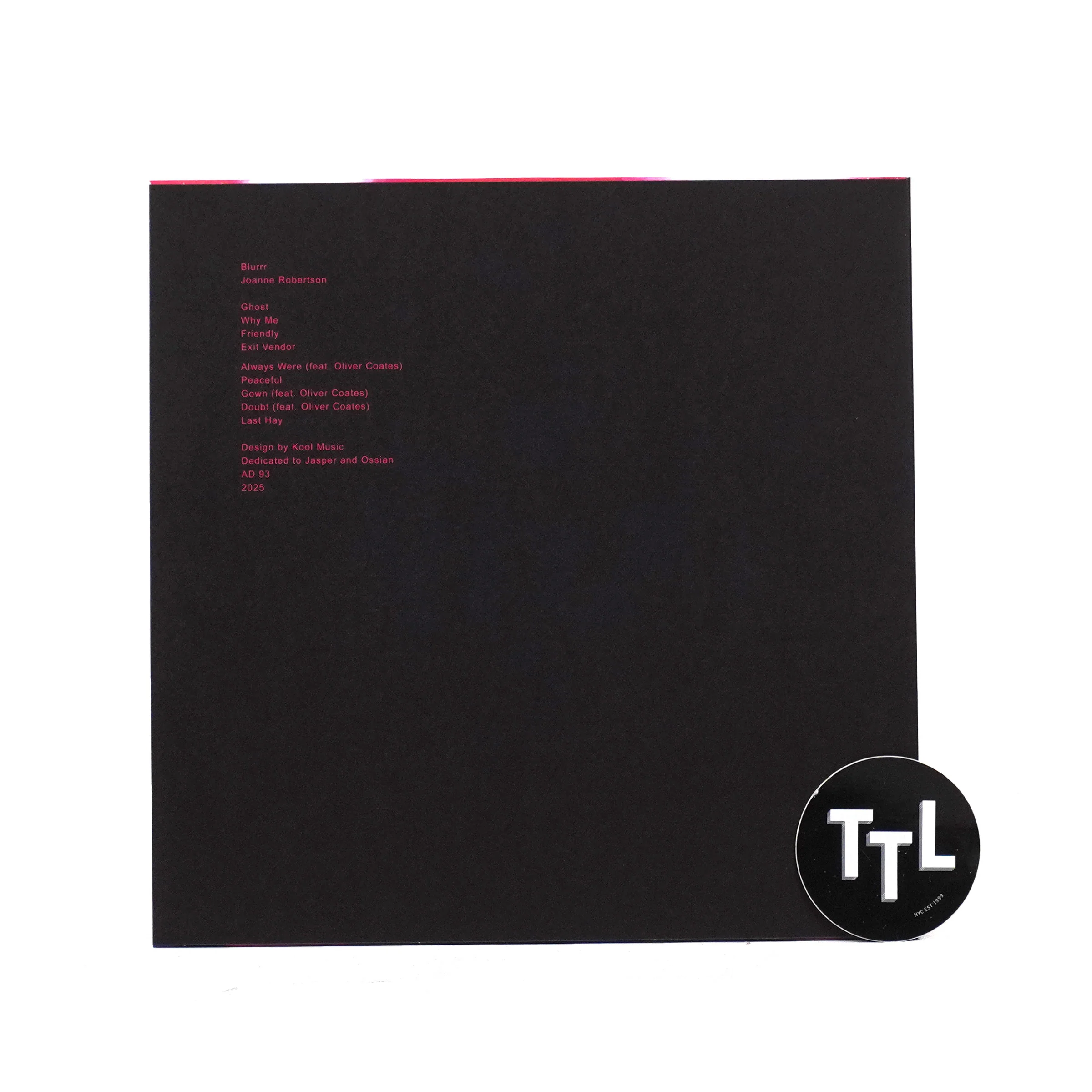 Joanne Robertson: Blurrr Vinyl LP - Image 2