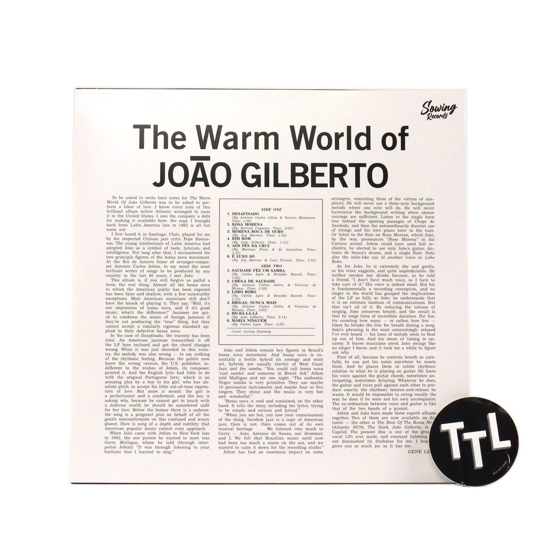 Joao Gilberto: The Warm World Of Joao Gilberto (180g, Colored Vinyl) Vinyl LP - Image 3