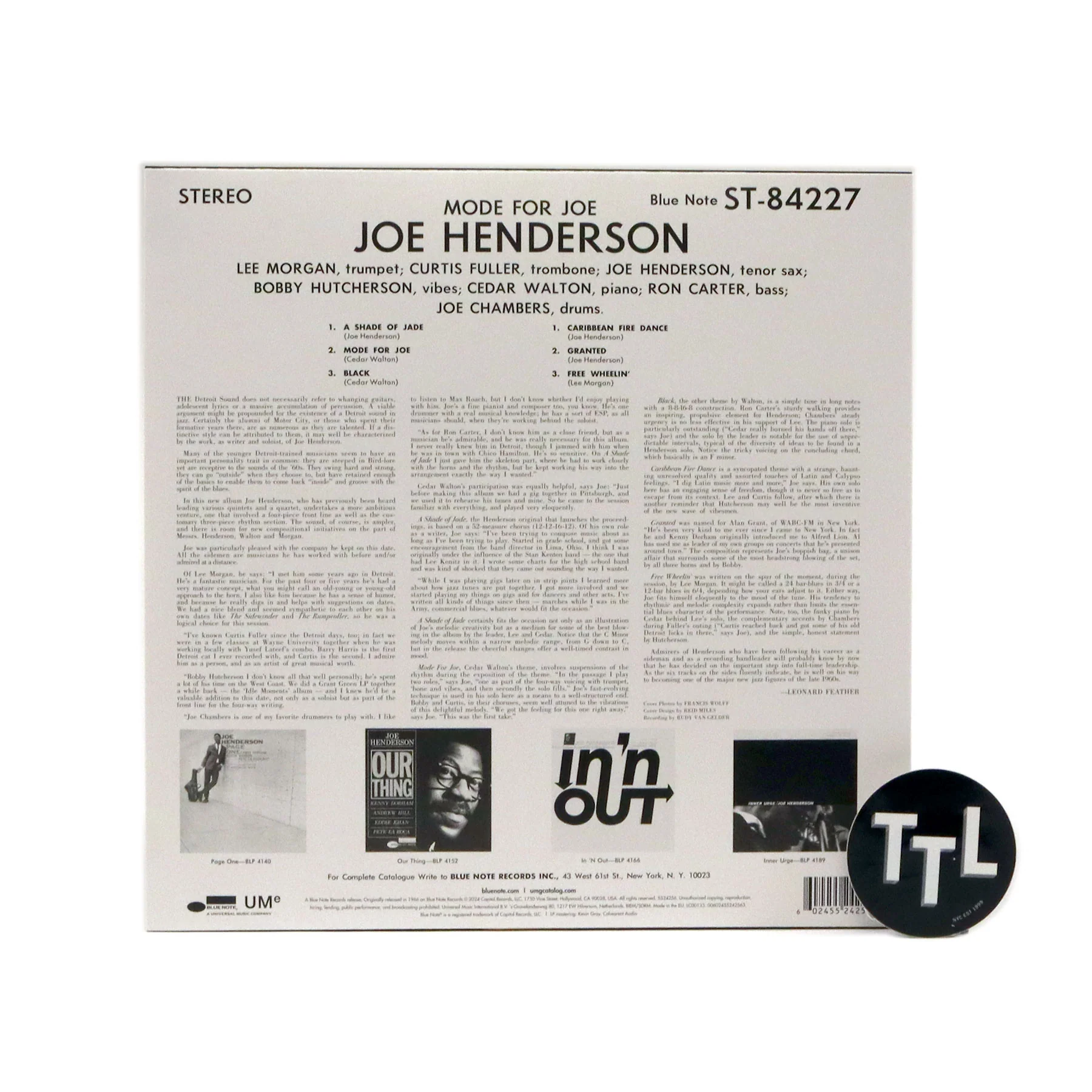 Joe Henderson: Mode For Joe (180g) Vinyl LP - Image 2