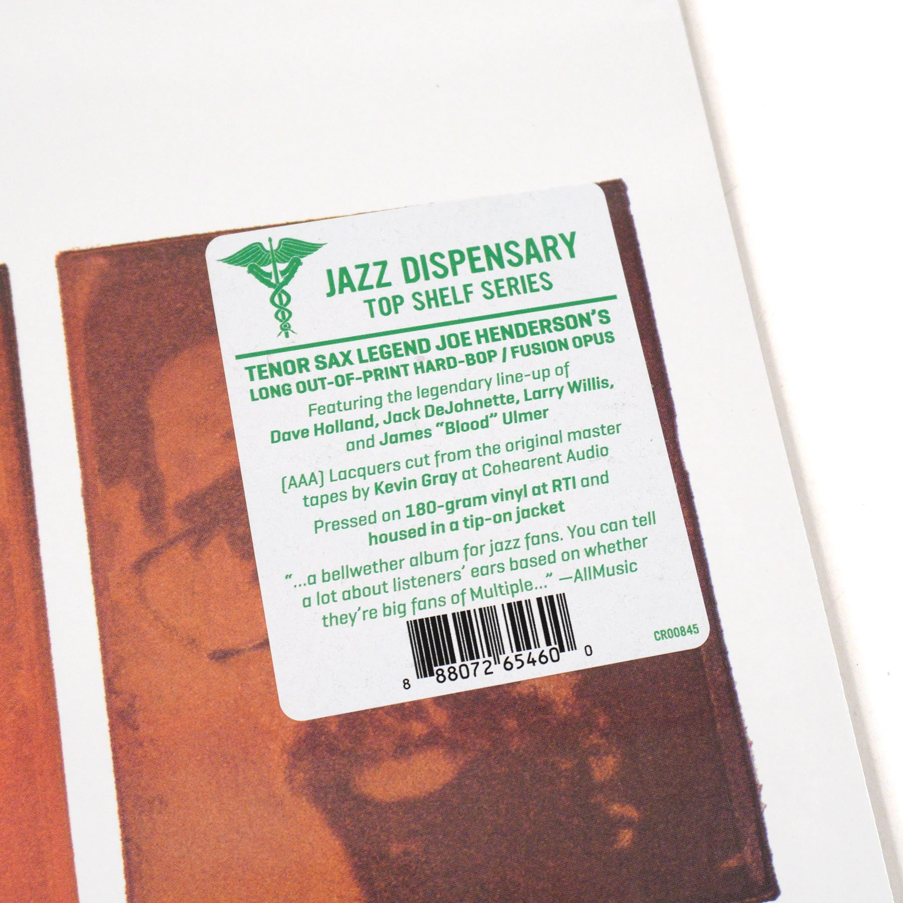 Joe Henderson: Multiple (180g, Jazz Dispensary Top Shelf) Vinyl LP - Image 3