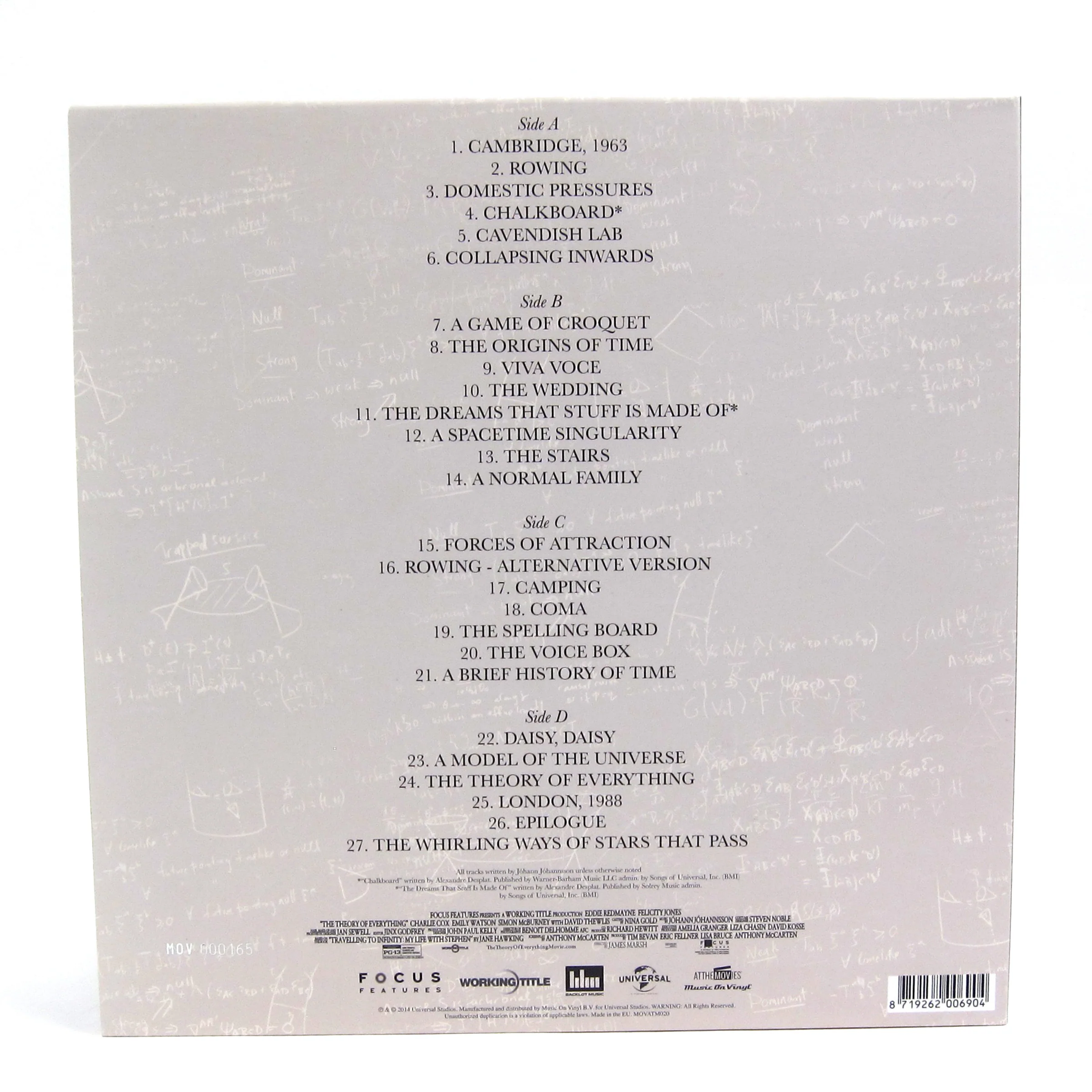 Johann Johannsson: The Theory Of Everything Soundtrack (Music On Vinyl 180g, Colored Vinyl) Vinyl 2LP - Image 3