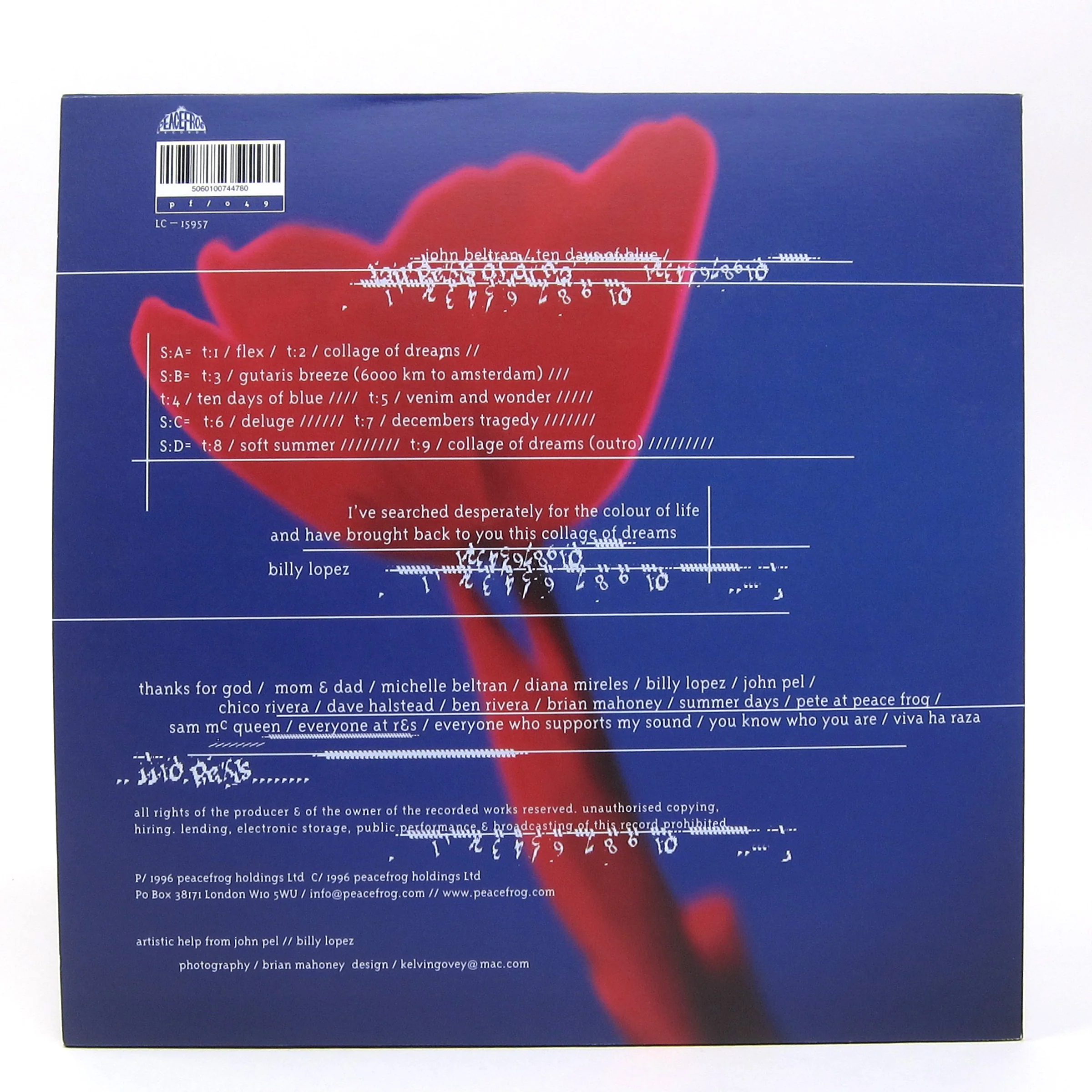 John Beltran: Ten Days Of Blue Vinyl 2LP - Image 3