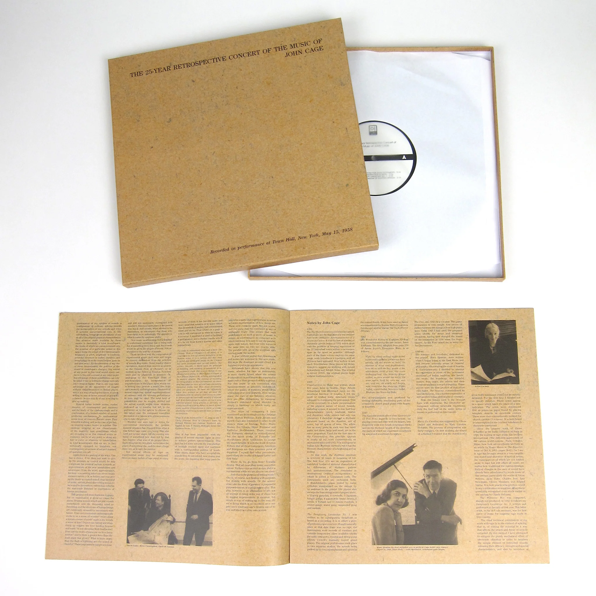 John Cage: The 25-Year Retrospective Concert of the Music of John Cage Vinyl 2LP Boxset - Image 2