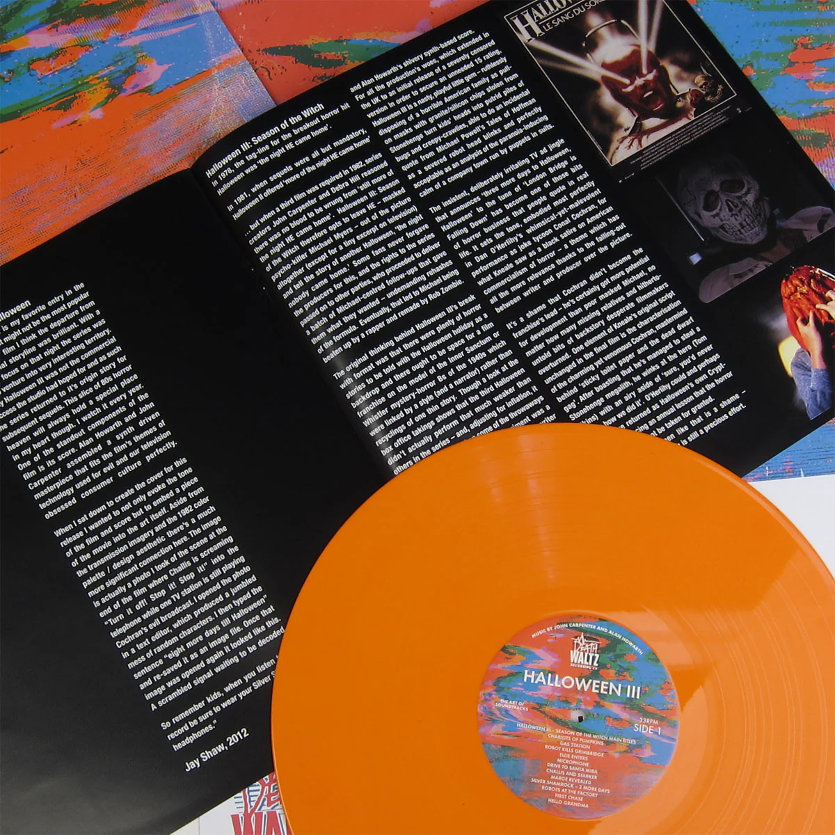 John Carpenter and Alan Howarth: Halloween III OST (Orange Vinyl) Vinyl LP - Image 3