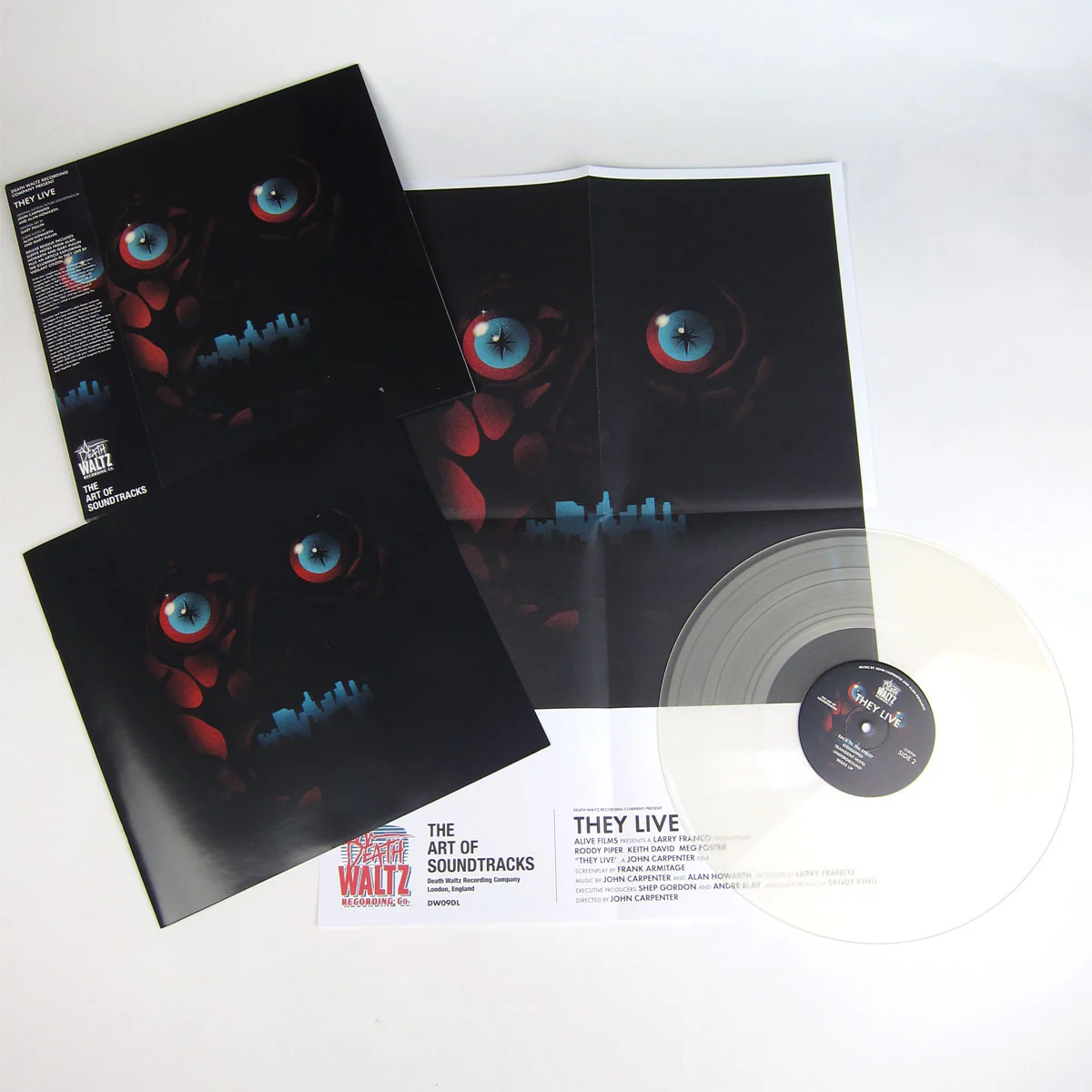John Carpenter and Alan Howarth: They Live OST (Frosted Clear Vinyl) Vinyl LP - Image 2