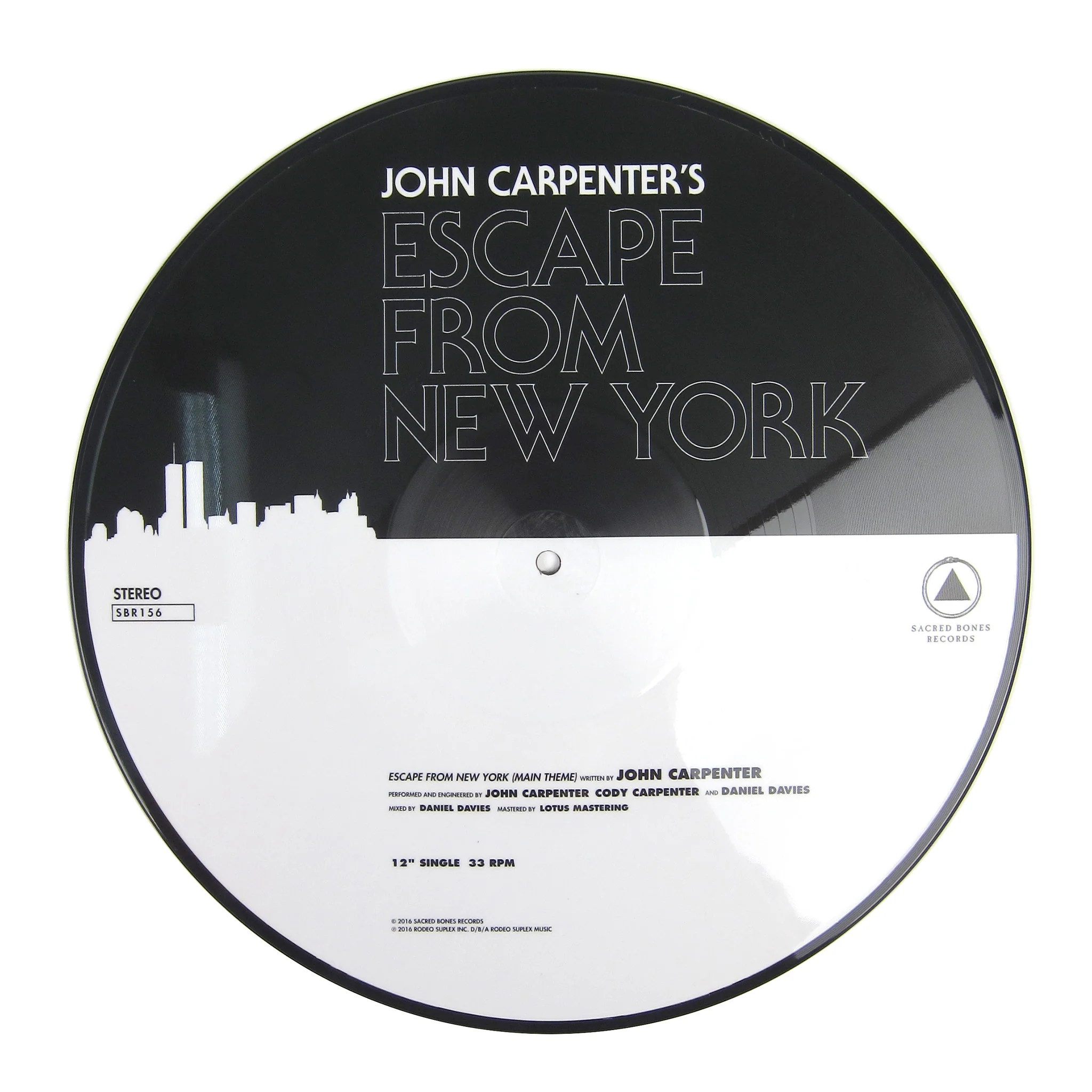 John Carpenter: Halloween / Escape From New York (Pic Disc) Vinyl 12" - Image 3