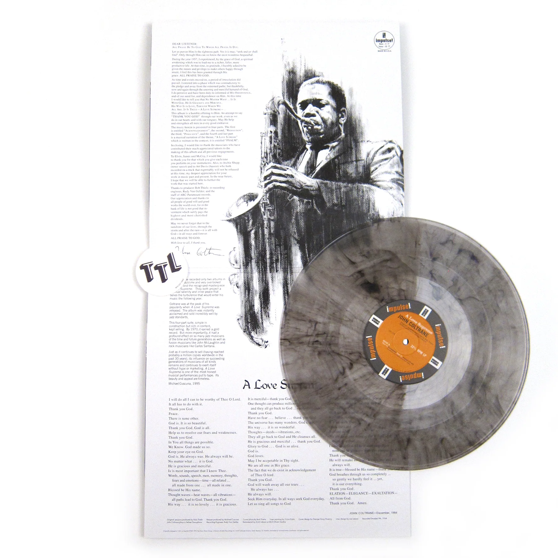 John Coltrane: A Love Supreme (180g, Colored Vinyl) Vinyl LP - Image 3