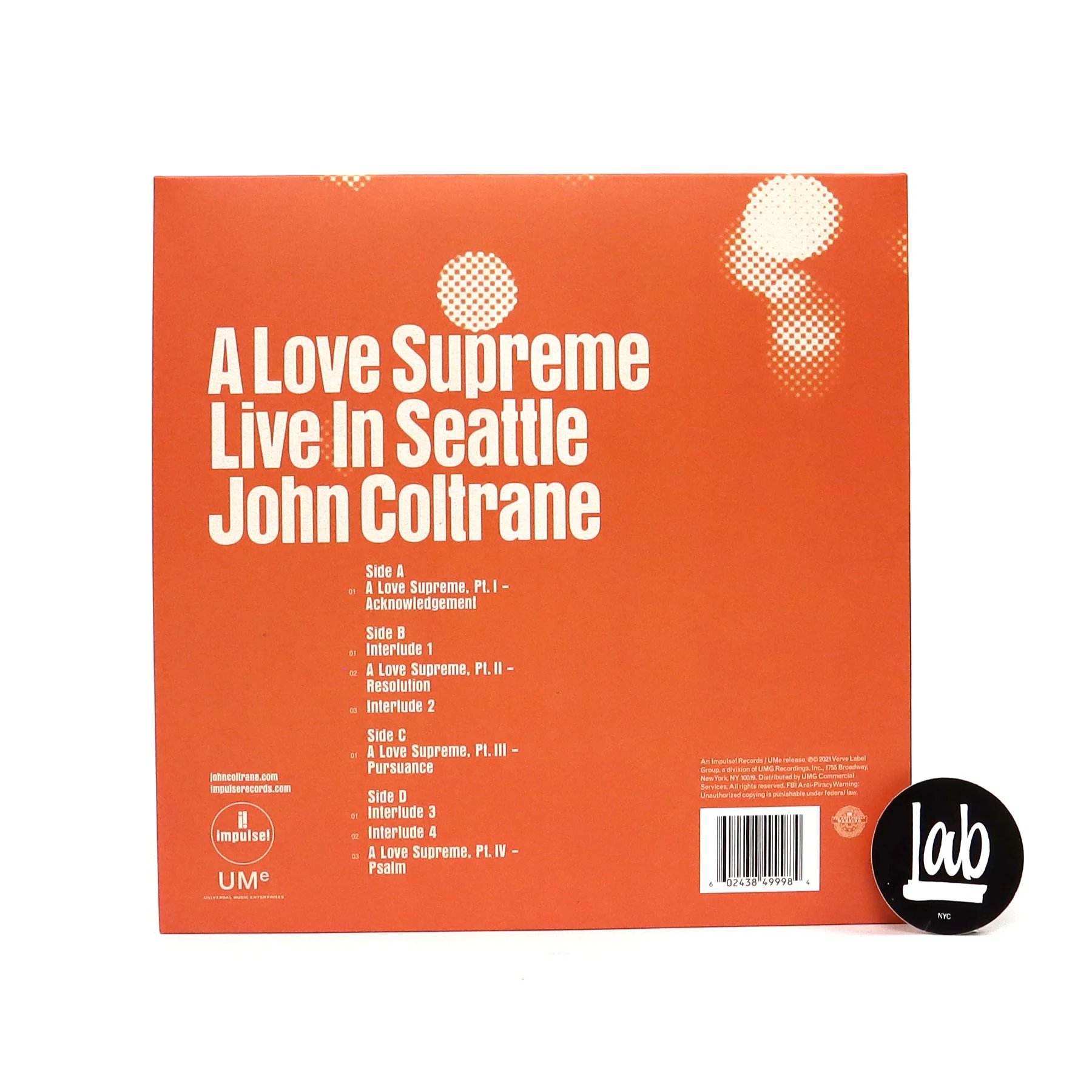 John Coltrane: A Love Supreme - Live In Seattle Vinyl 2LP - Image 3