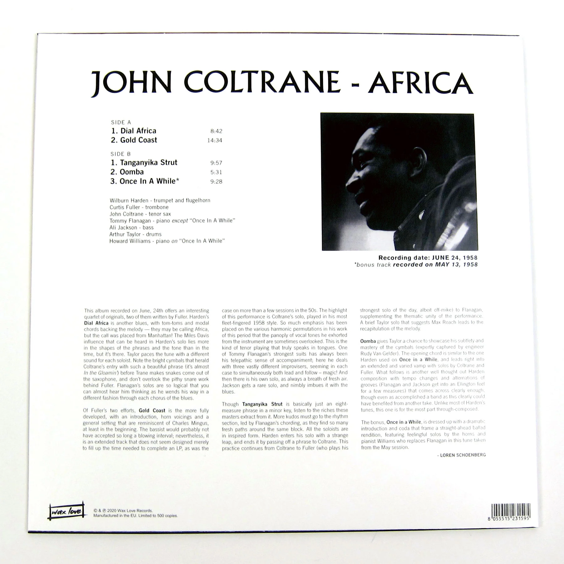 John Coltrane: Africa Vinyl LP - Image 2