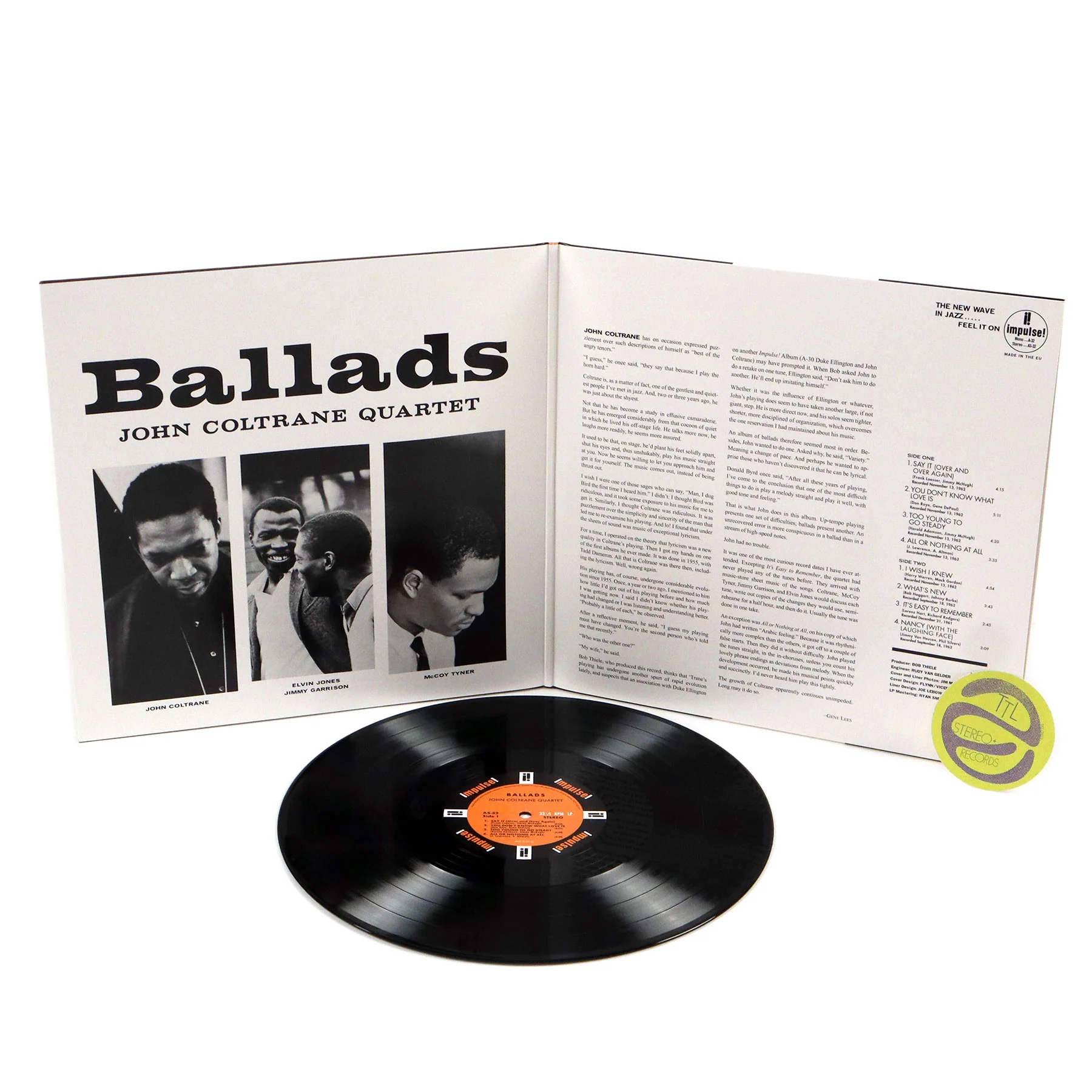 John Coltrane: Ballads (German Import) Vinyl LP - Image 2