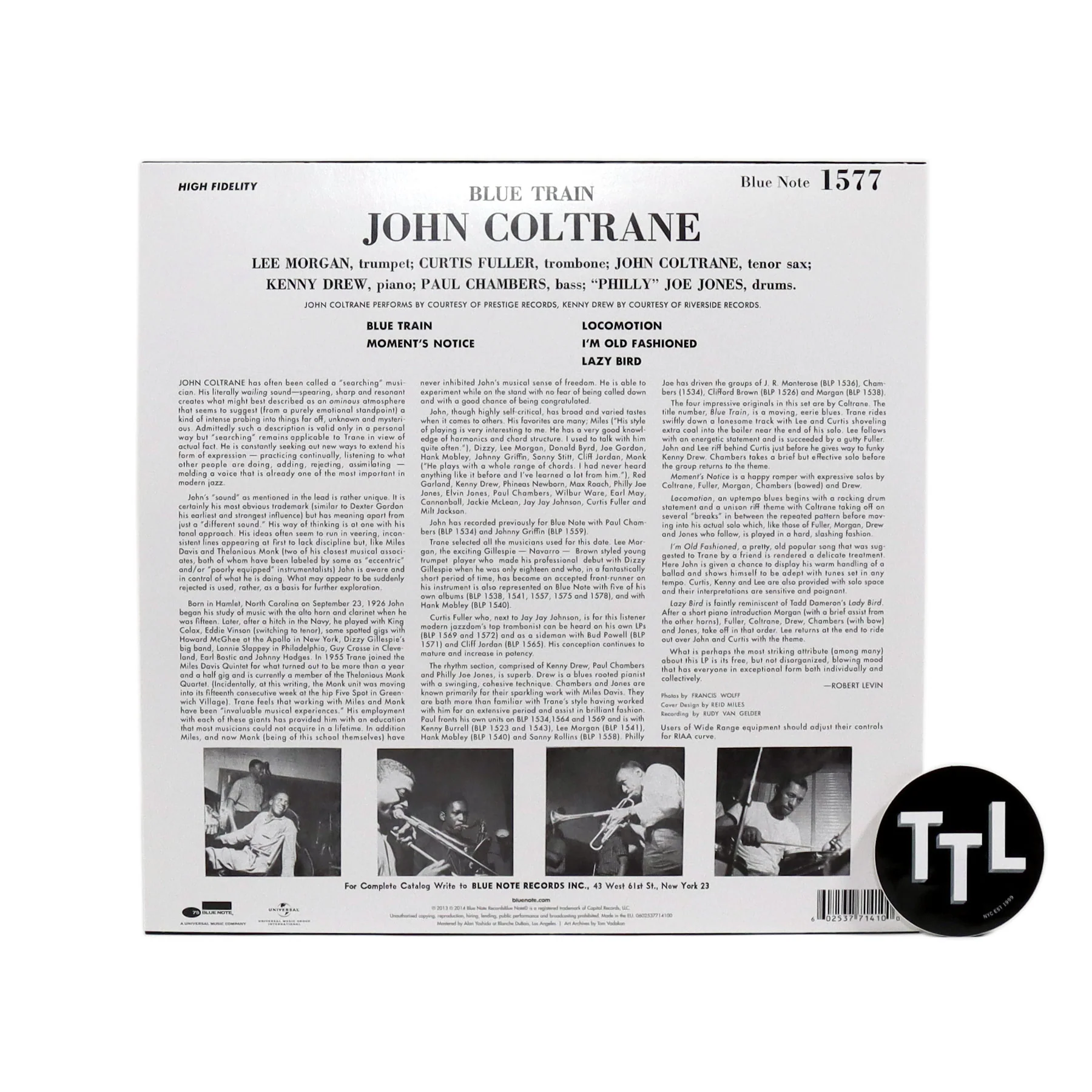 John Coltrane: Blue Train (180g) Vinyl LP - Image 2