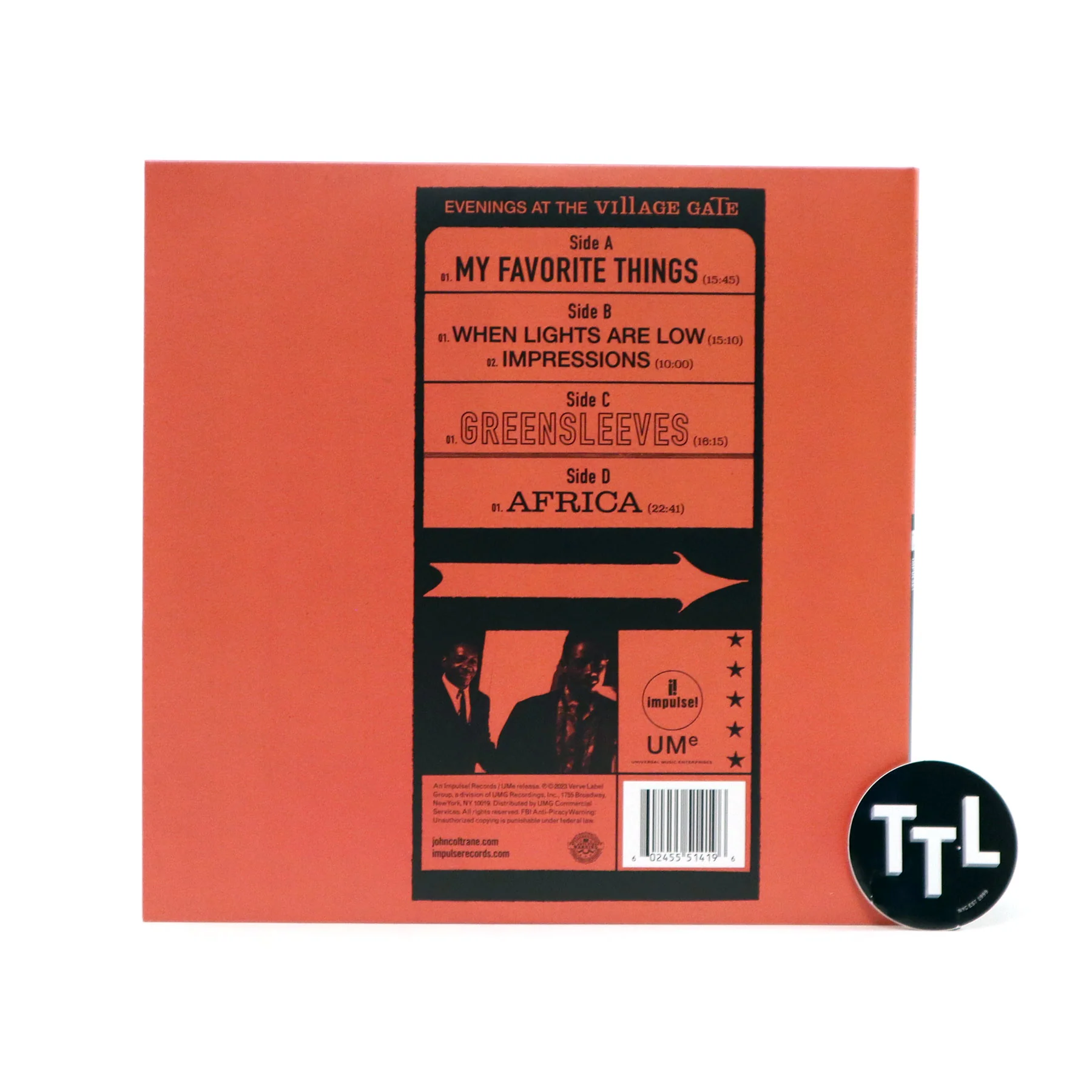John Coltrane: Evenings At The Village Gate - With Eric Dolphy Vinyl 2LP - Image 3