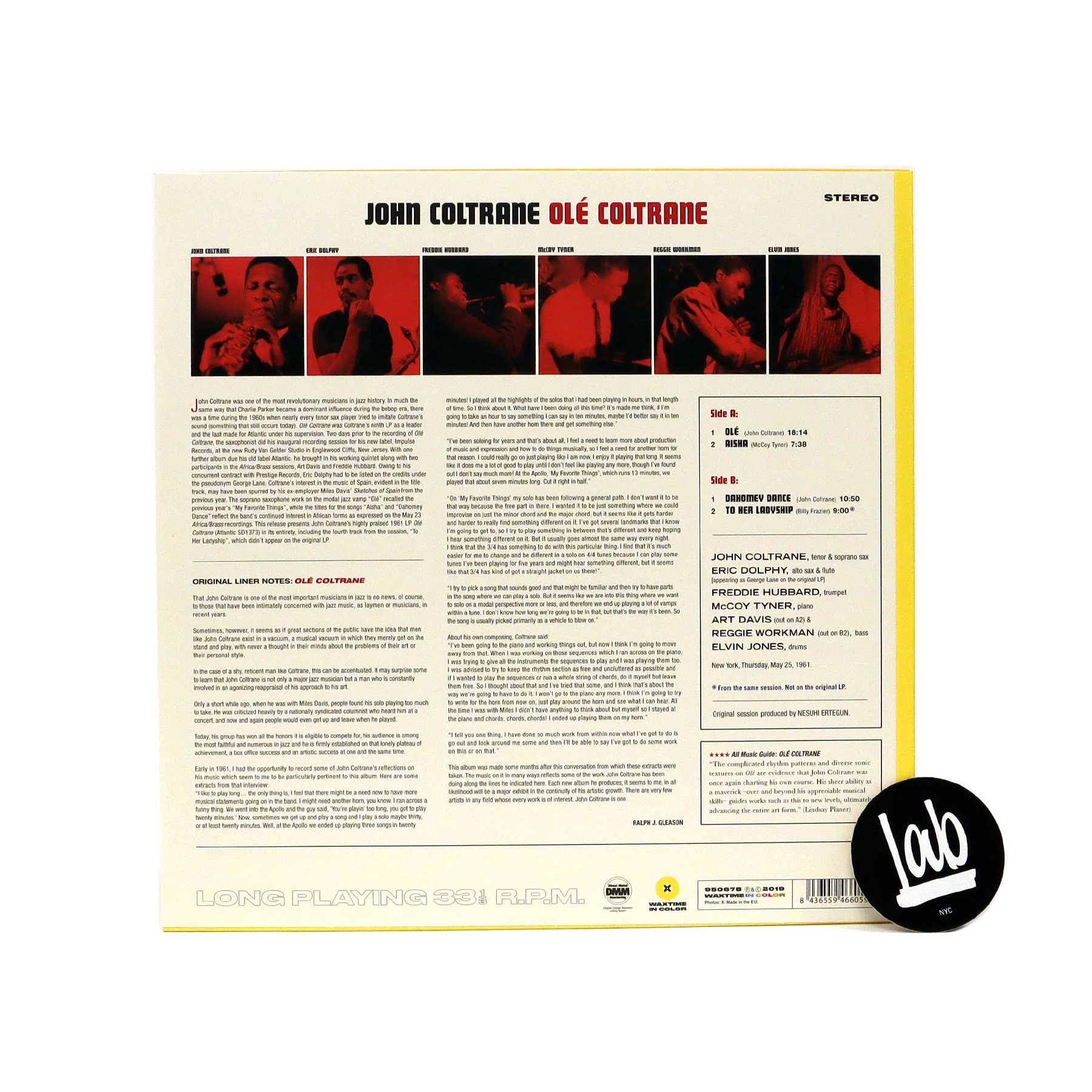 John Coltrane: Ole Coltrane - The Complete Session (180g, Colored Vinyl) Vinyl LP - Image 3