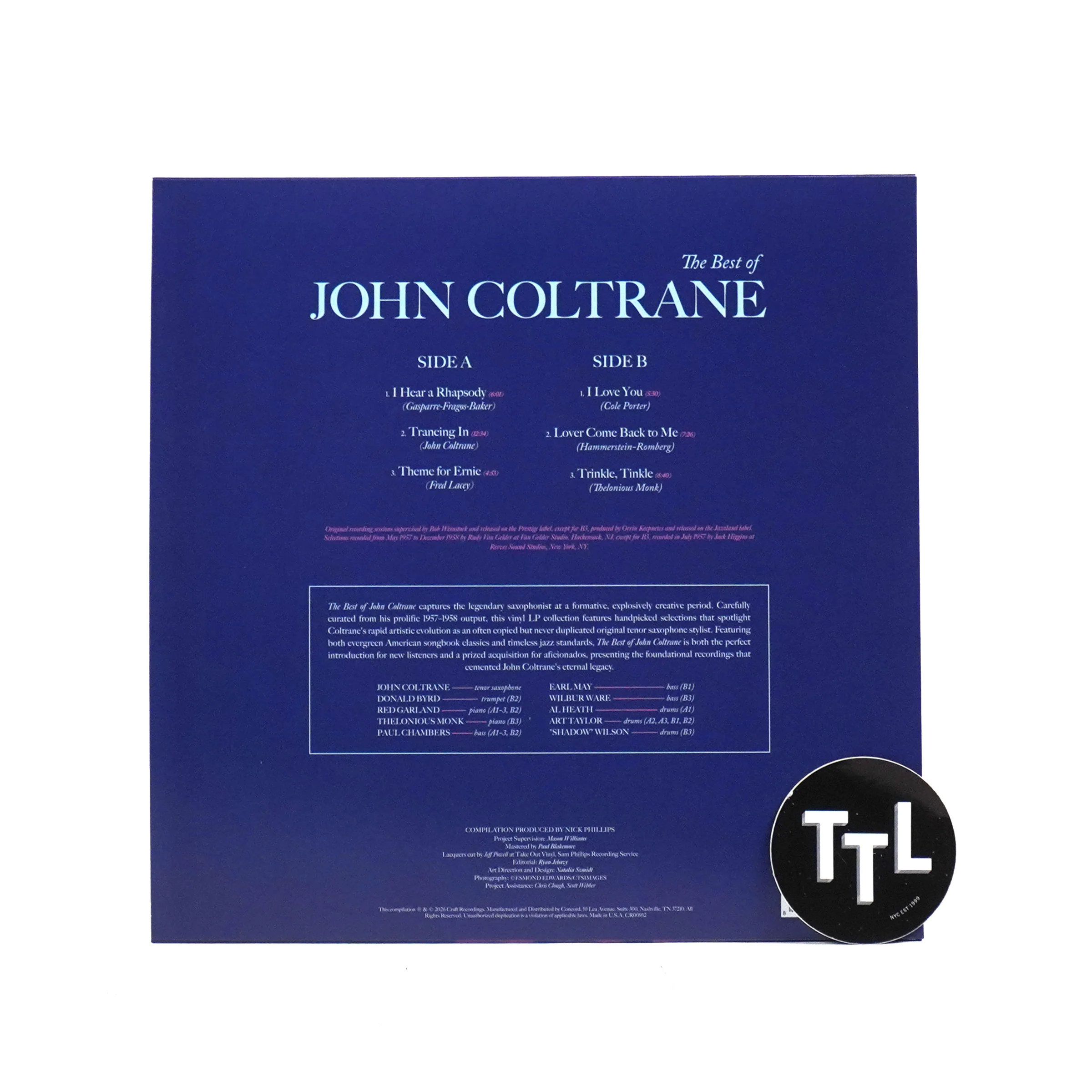 John Coltrane: The Best Of John Coltrane Vinyl LP - Image 2