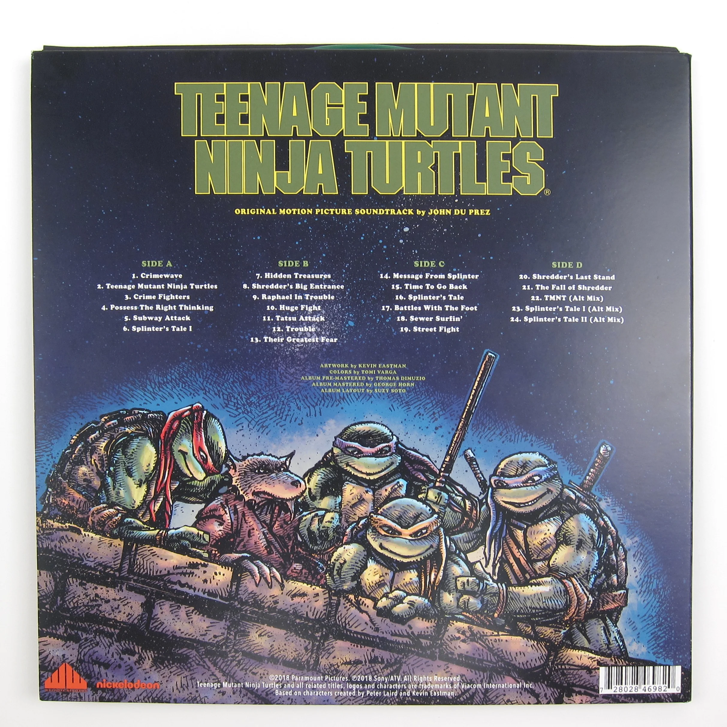 John Du Prez: Teenage Mutant Ninja Turtles Soundtrack (Colored Vinyl) Vinyl 2LP - Image 3