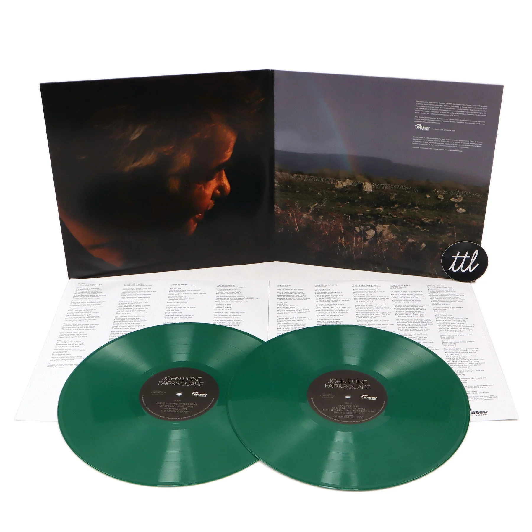 John Prine: Fair & Square (Indie Exclusive 180g, Colored Vinyl) Vinyl LP - Image 2