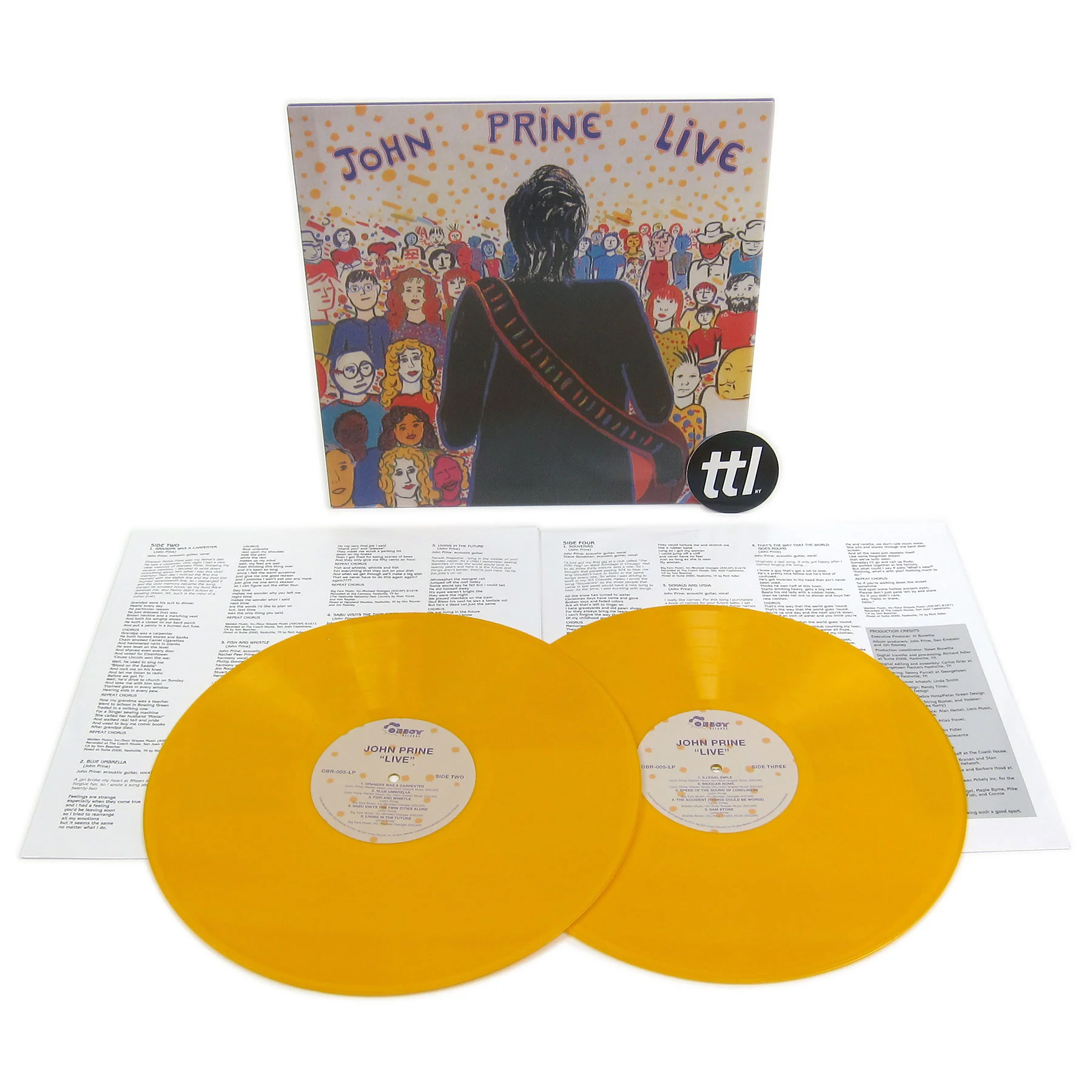 John Prine: John Prine Live (Indie Exclusive Colored Vinyl) Vinyl 2LP - Image 2