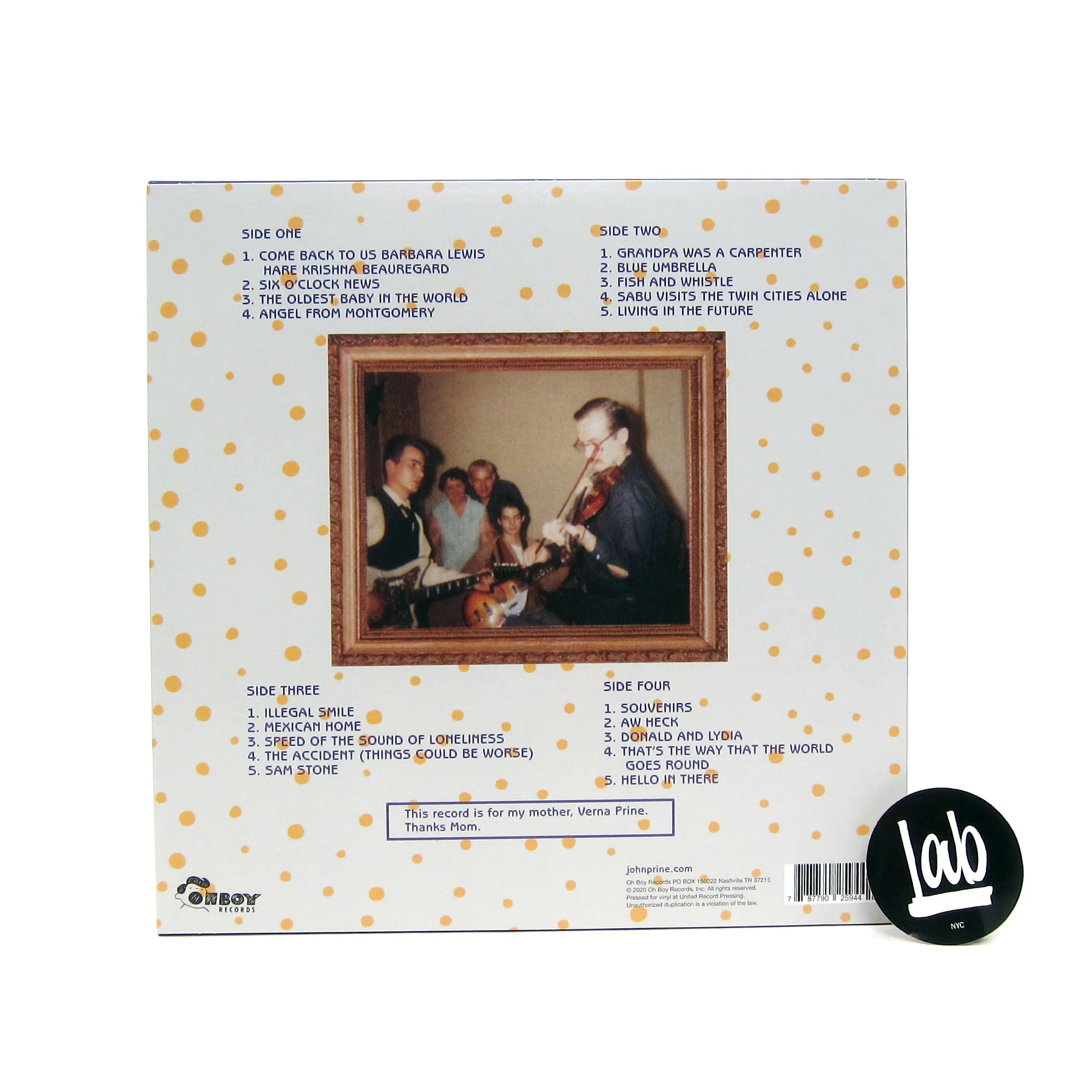John Prine: John Prine Live (Indie Exclusive Colored Vinyl) Vinyl 2LP - Image 3