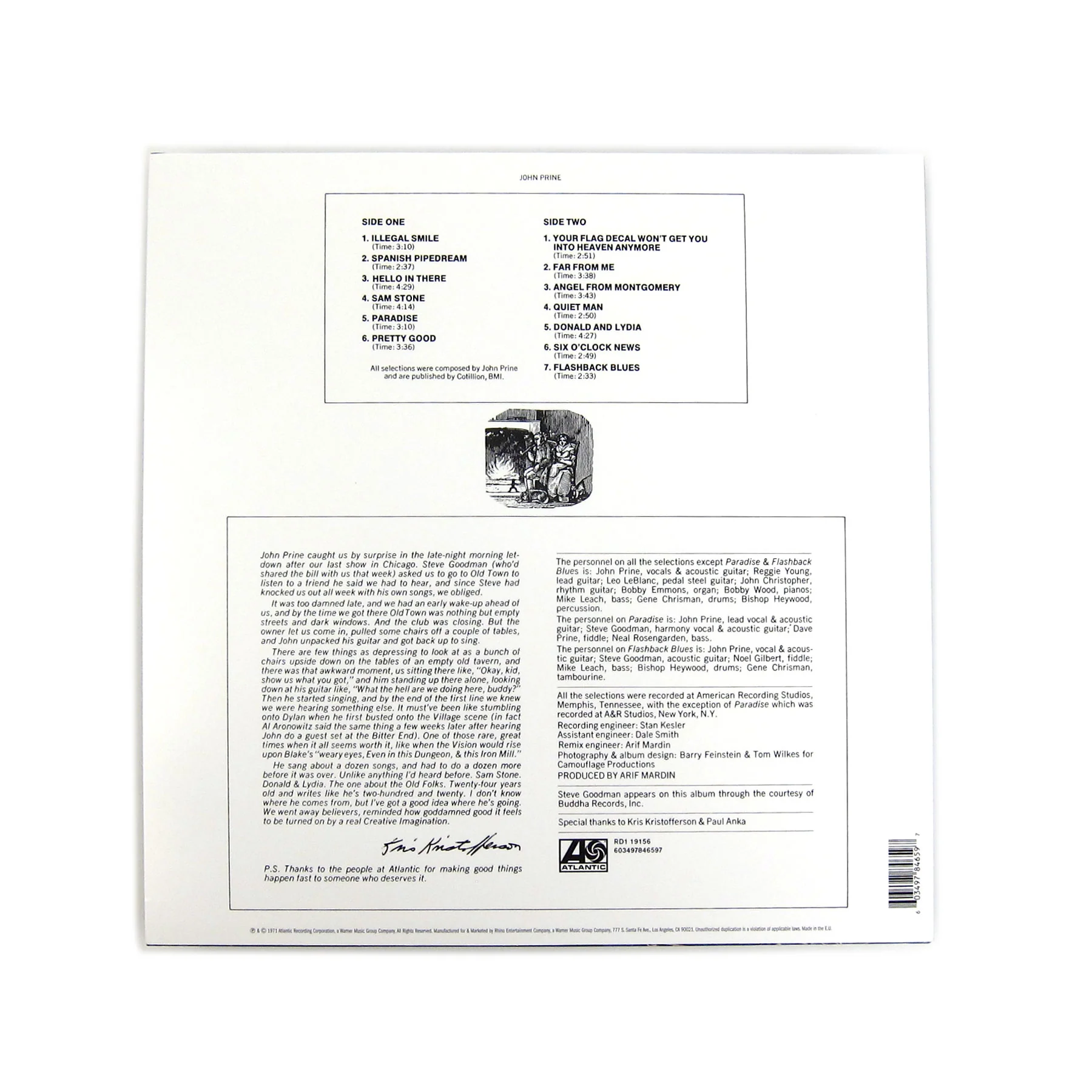 John Prine: John Prine (180g) Vinyl LP - Image 3