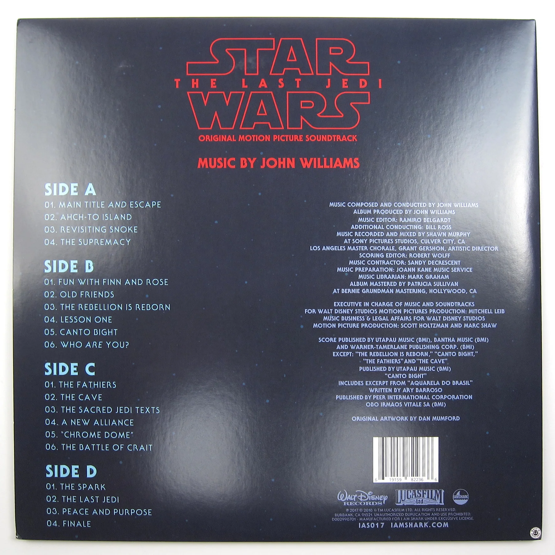 John Williams: Star Wars - The Last Jedi Soundtrack - Snoke & Kylo Variant (180g, Colored Vinyl) Vinyl 2LP - Image 3