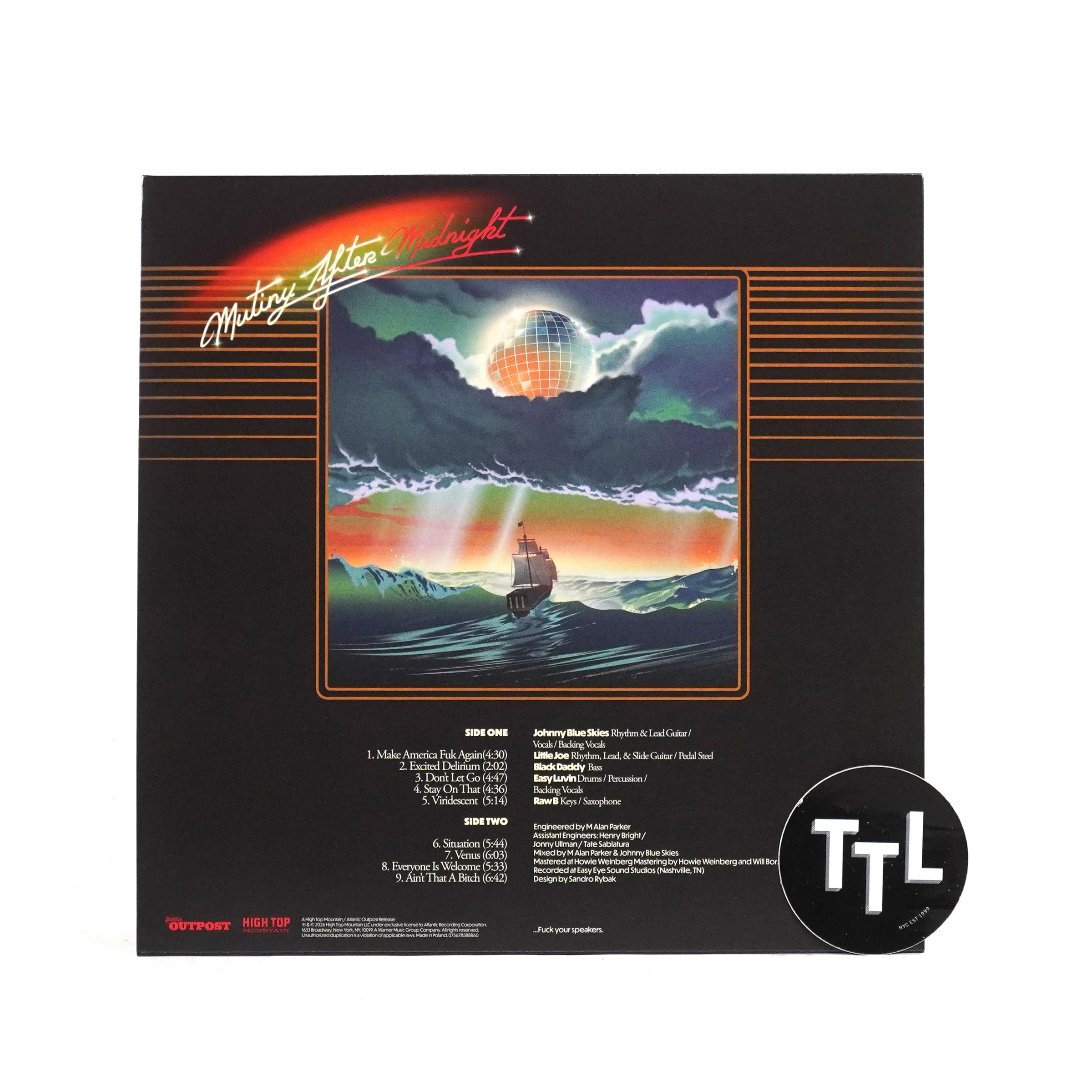 Johnny Blue Skies & The Dark Clouds: Mutiny After Midnight (Sturgill Simpson) Vinyl LP - Image 3