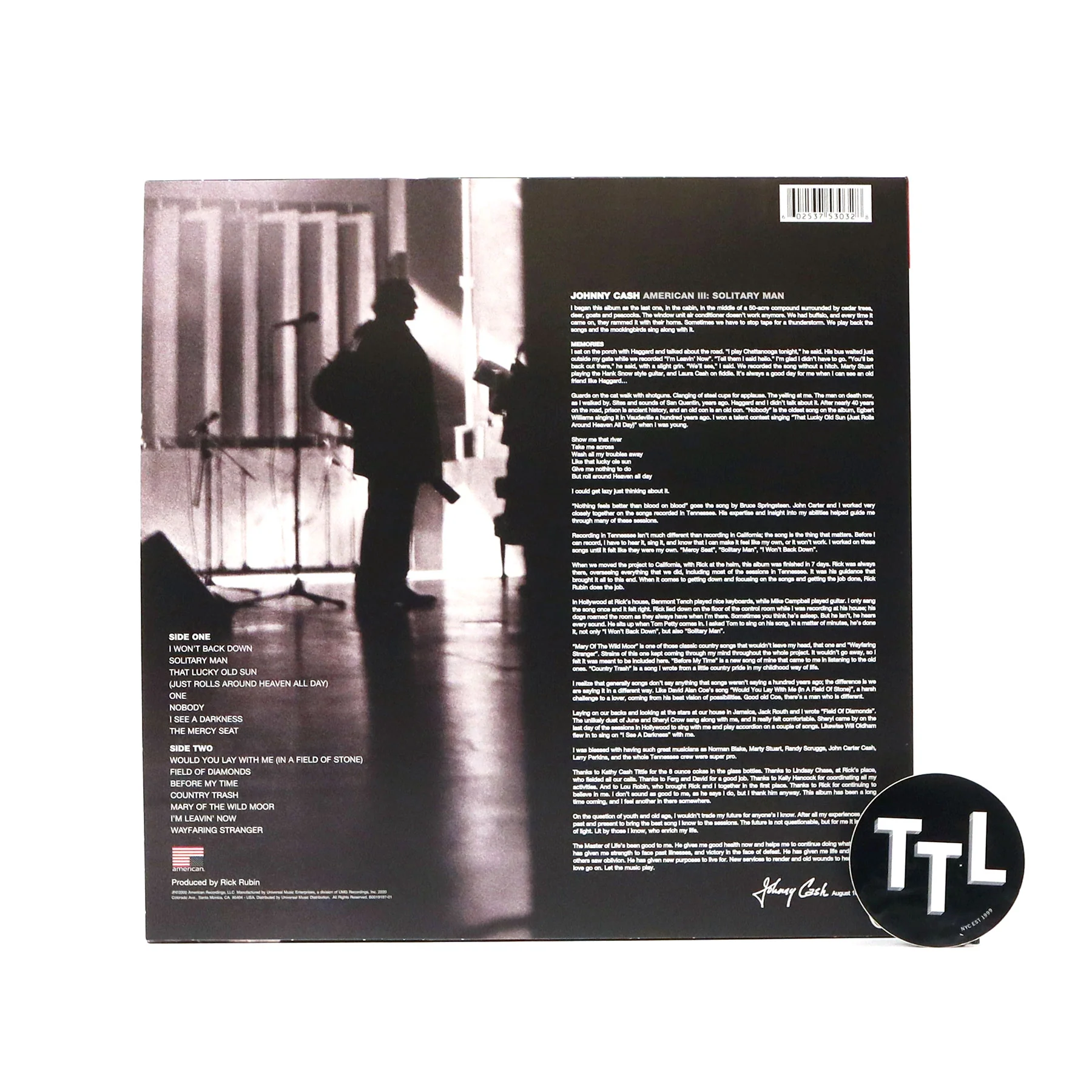 Johnny Cash: American III - Solitary Man Vinyl LP - Image 3