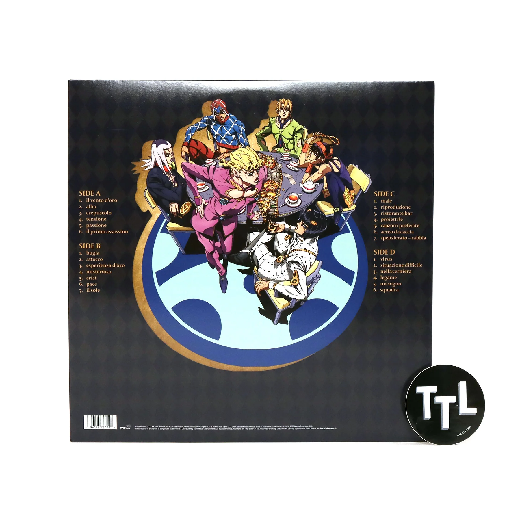 JoJo's Bizarre Adventure: Golden Wind Soundtrack (Colored Vinyl) Vinyl 2LP - Image 3