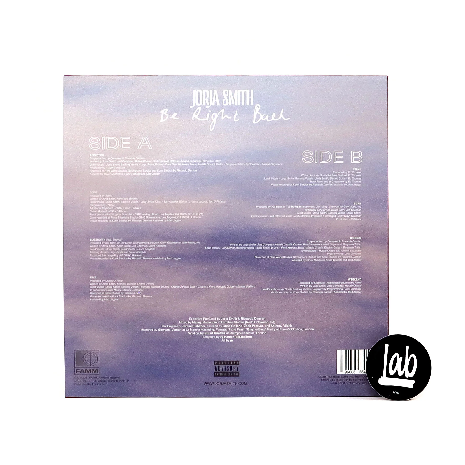 Jorja Smith: Be Right Back (Colored Vinyl) Vinyl LP - Image 3