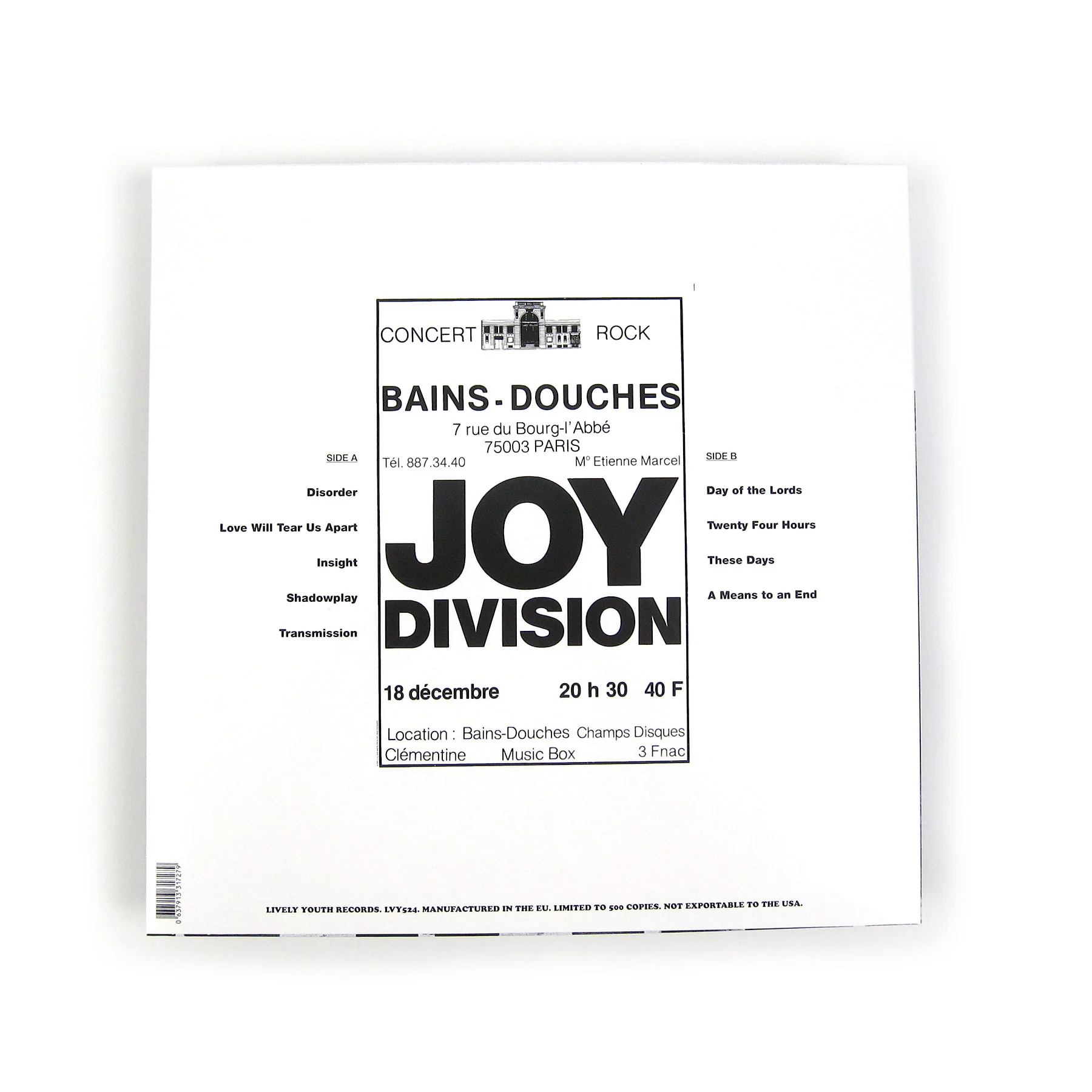 Joy Division: Atrocity Exhibition - Live In Paris 12/18/1979 Vinyl LP - Image 2